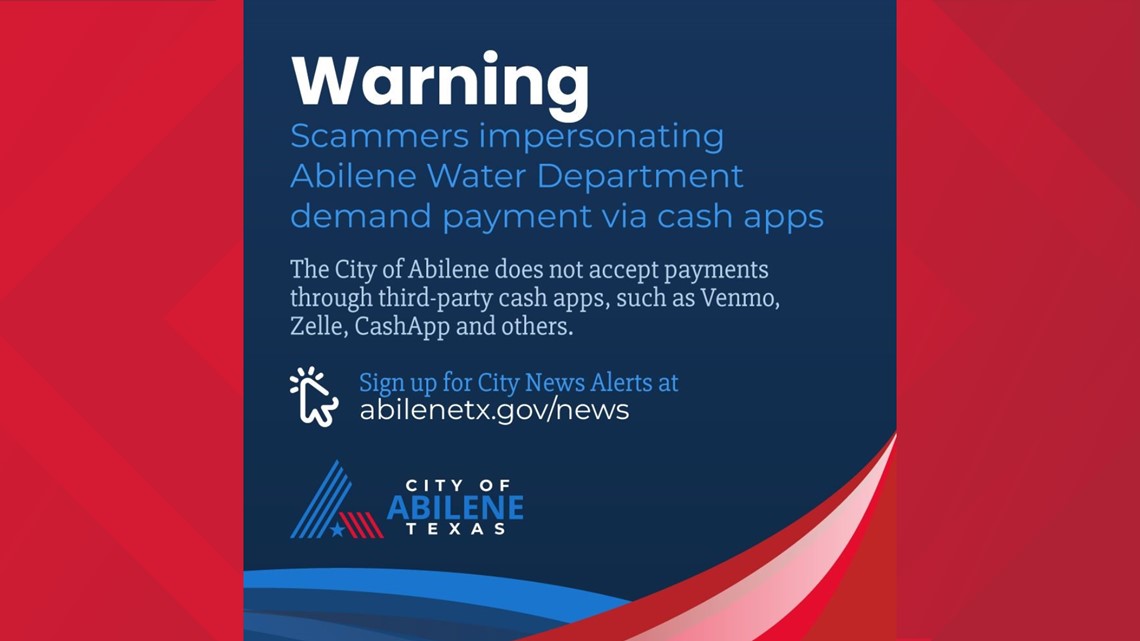 City of Abilene says scammers are posing as water department employees
