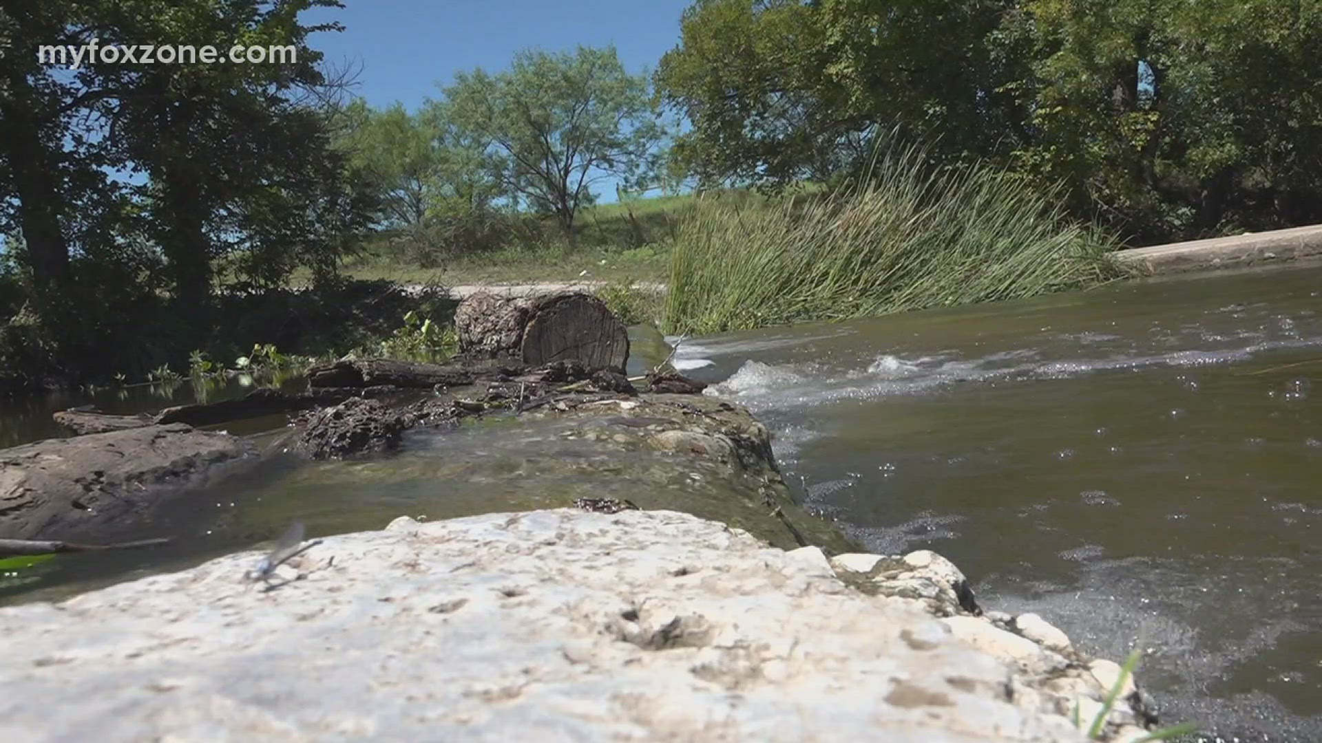 Parents in Christoval were frightened when flood waters blocked their path to returning home to their children.