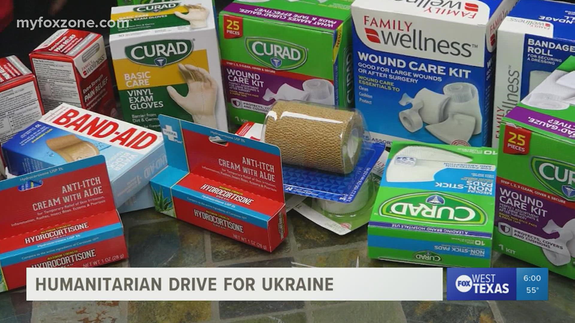 A native Ukrainian who is now a West Texas resident is asking for the community’s help for Wednesday's medical supply drive.