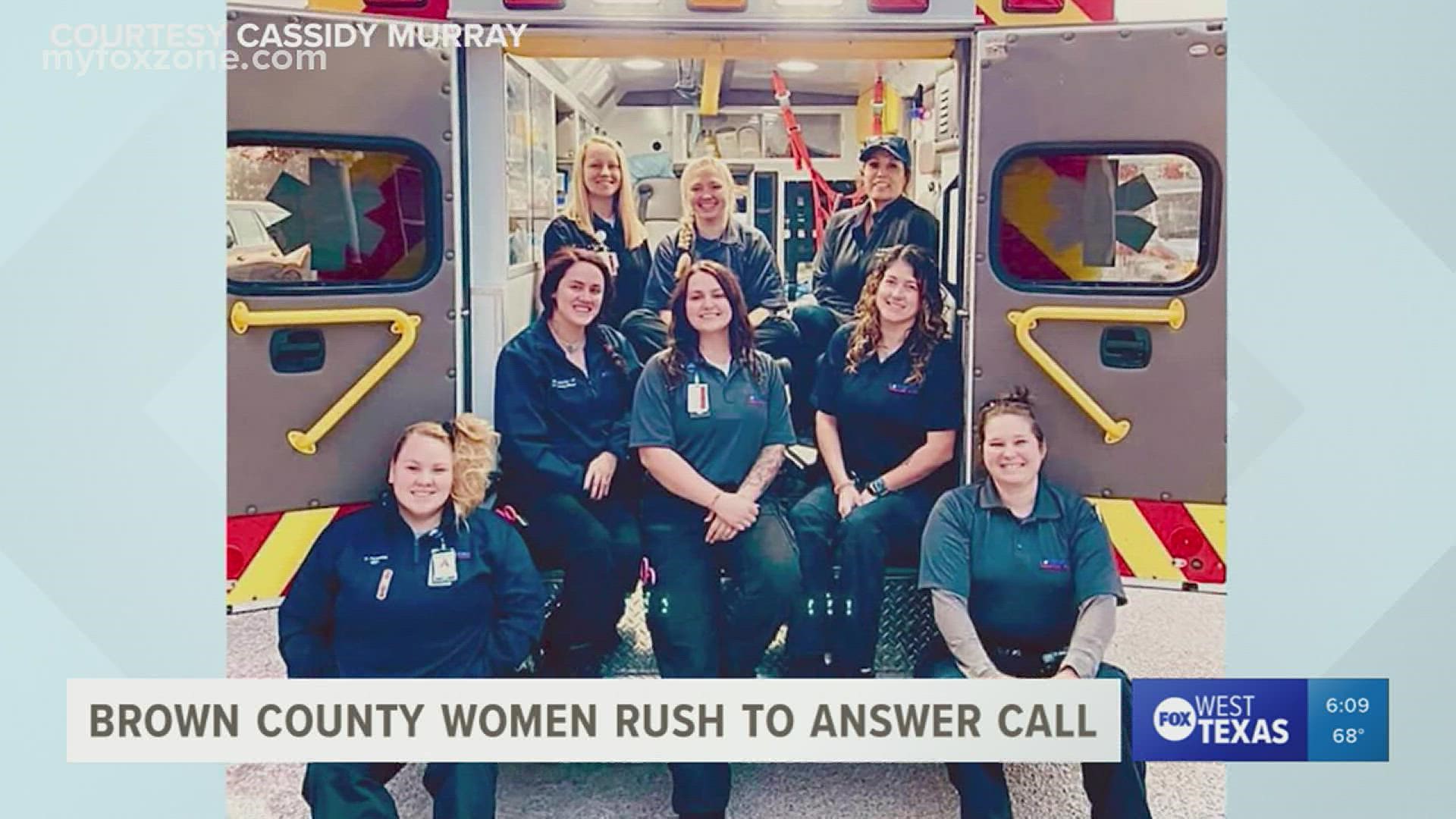 AMR Medical Transportation sees gender shift in emergency workers, leading to a 48-shift of EMTs and paramedics entirely comprised of women.