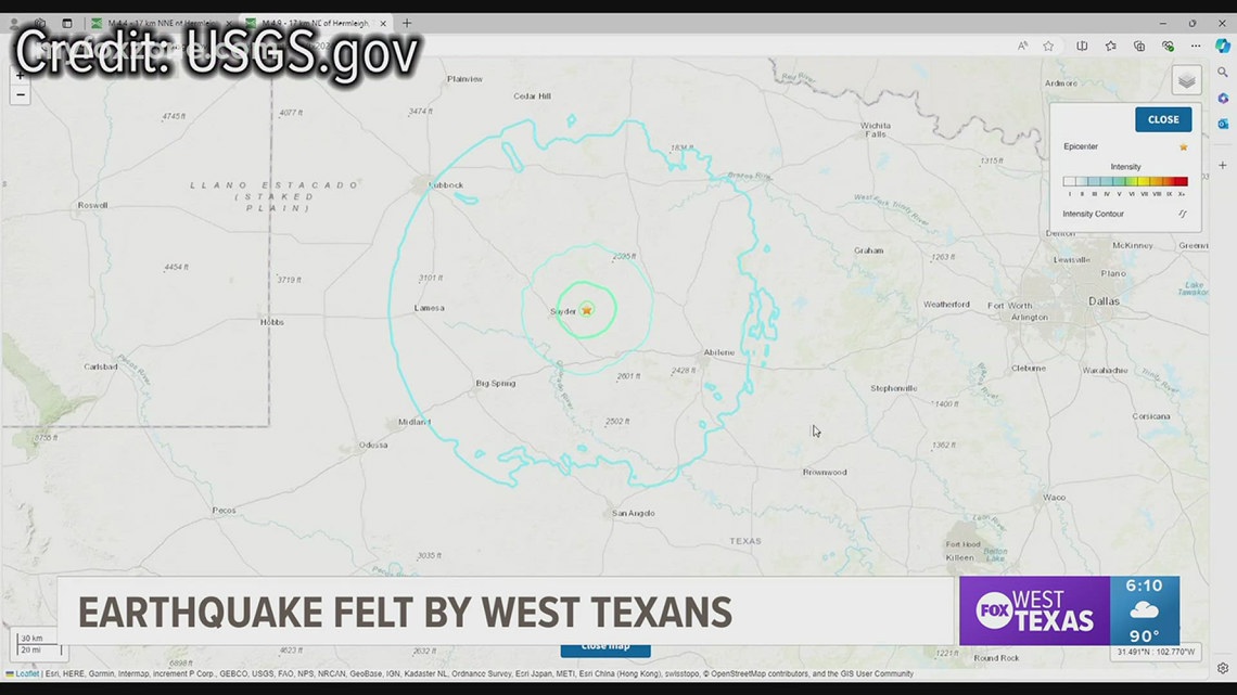 Earthquake hits West Texas | myfoxzone.com