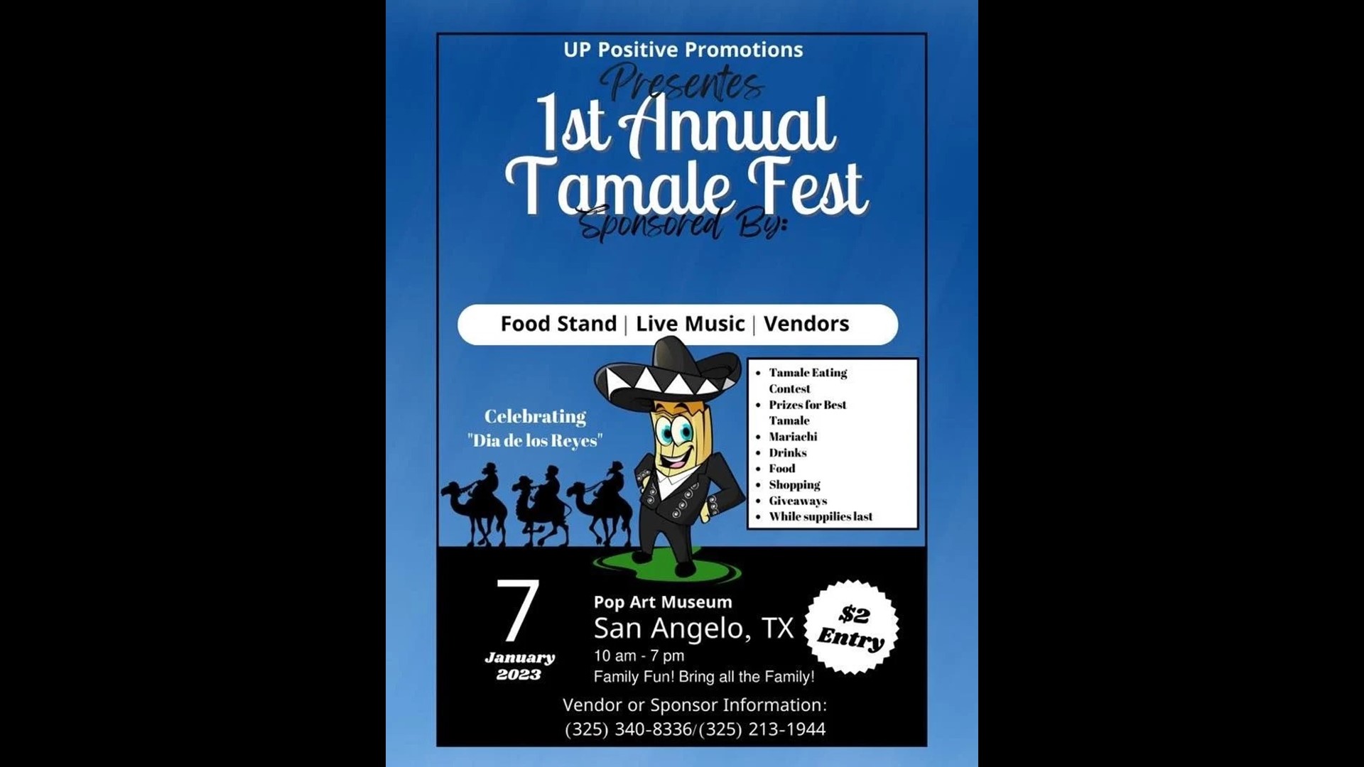 The Tamale Fest not only welcomes local San Angelo residents best dishes, but clothing and live music as well.