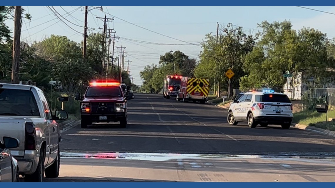 Standoff ends after fire erupts at Bowie Street home, wanted man hospitalized in San Angelo
