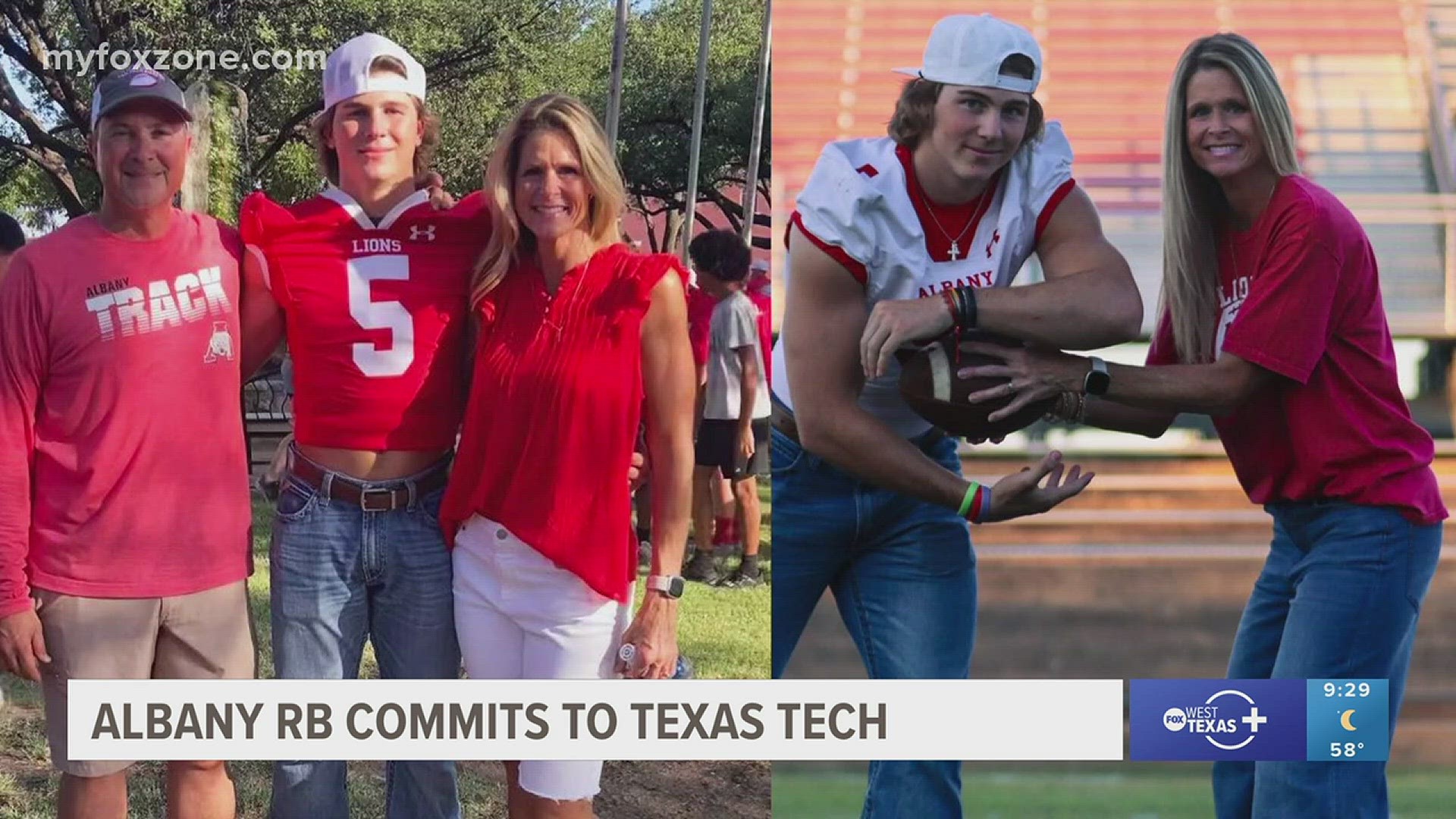 Adam Hill, running back for the 2022 state champion Albany Lions, will be playing Division-I football for Texas Tech University after committing on Sunday.