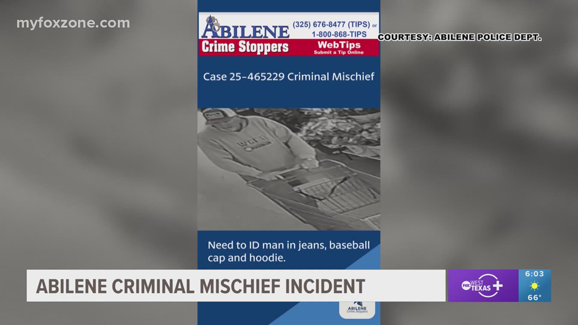 Abilene Police Needs Help Identifying Man | myfoxzone.com