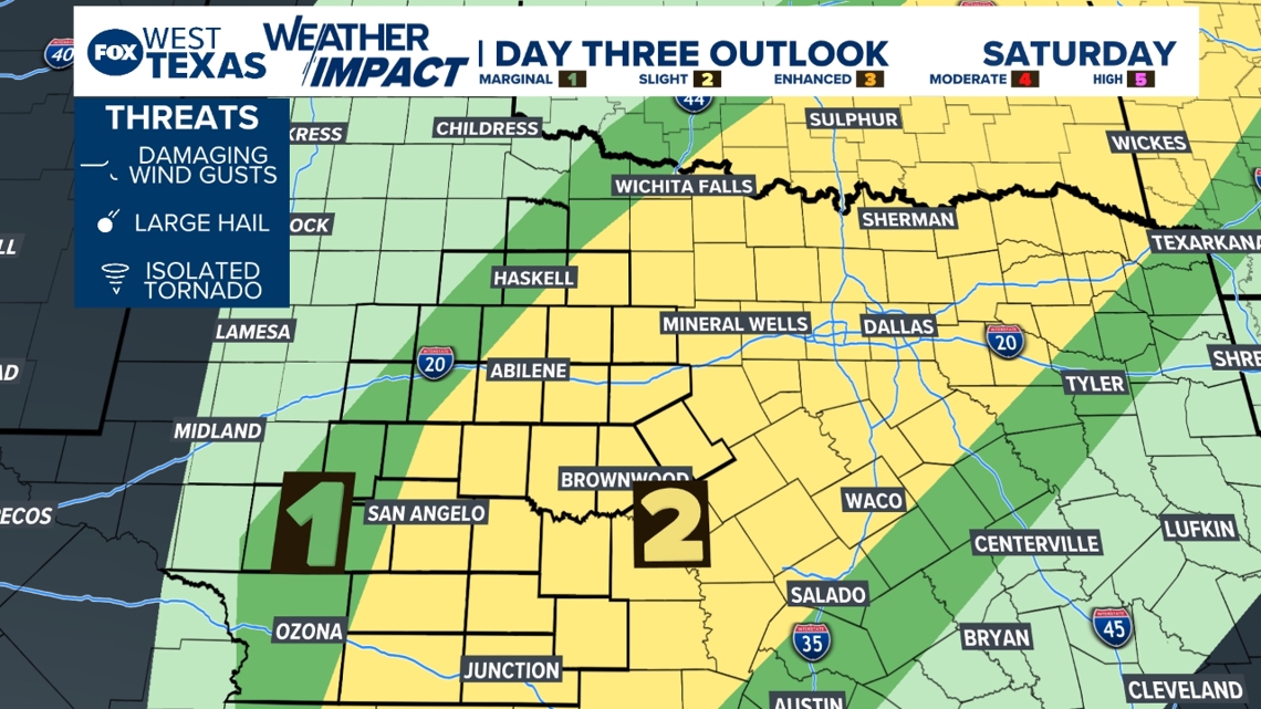 Weather Impact Alert | Strong-To-Severe Thunderstorms possible around ...