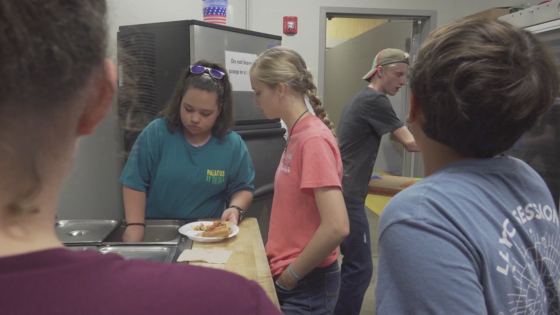Several locations in West Texas are opening their door, for students to come in and have a free lunch.