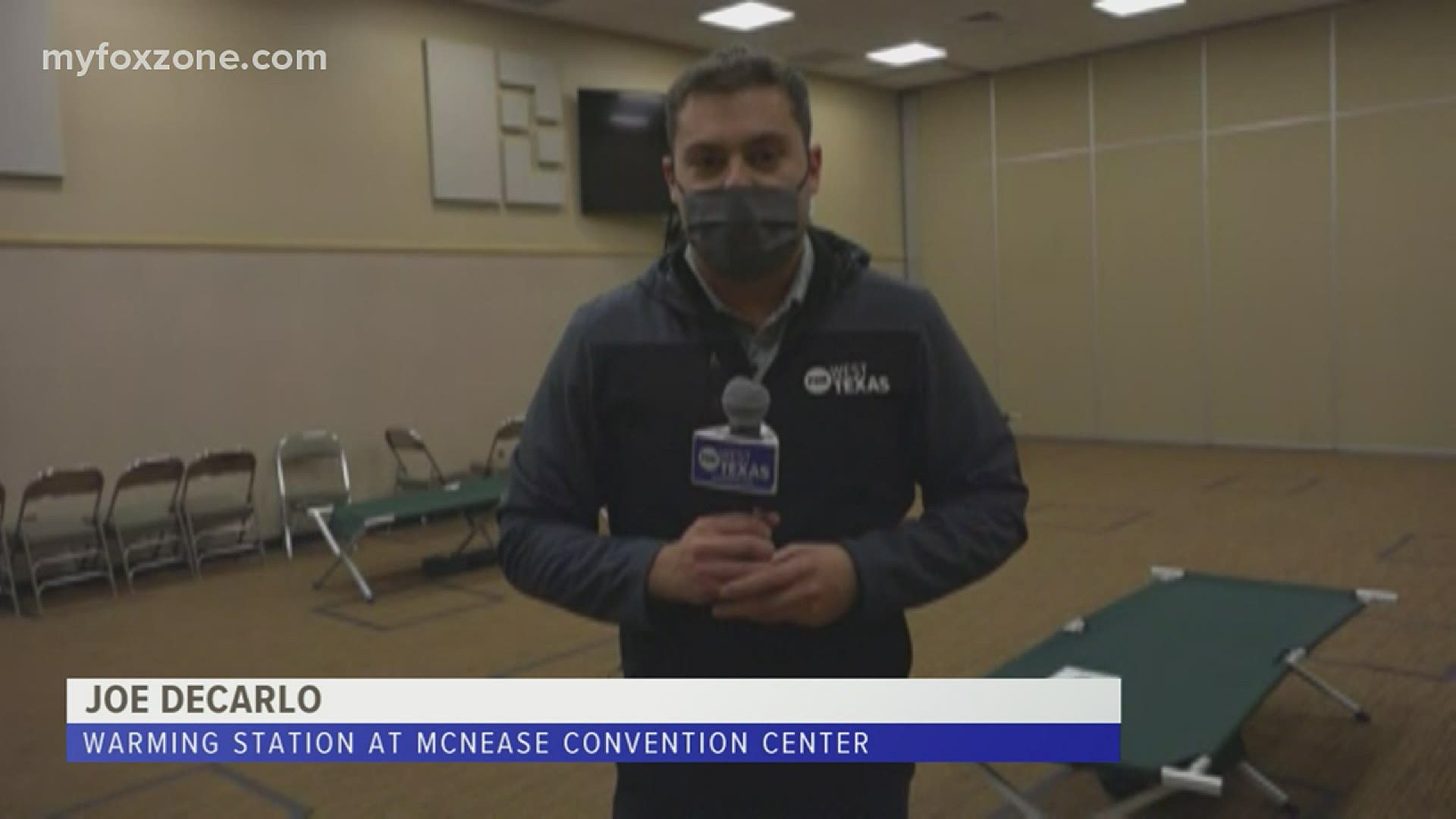 The City of San Angelo has opened up the McNease Convention Center for residents to stay the night in warmth. Our Joe DeCarlo has a report from there tonight.