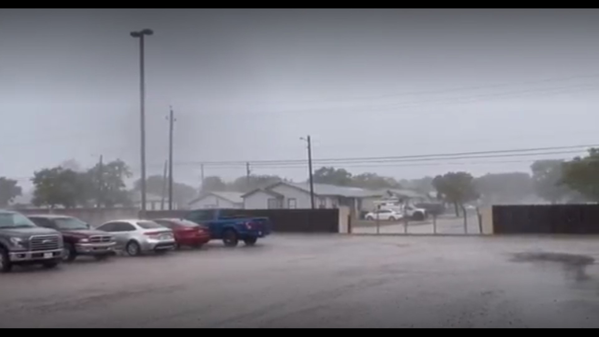 Heavy rain bands are hitting Corpus Christi.