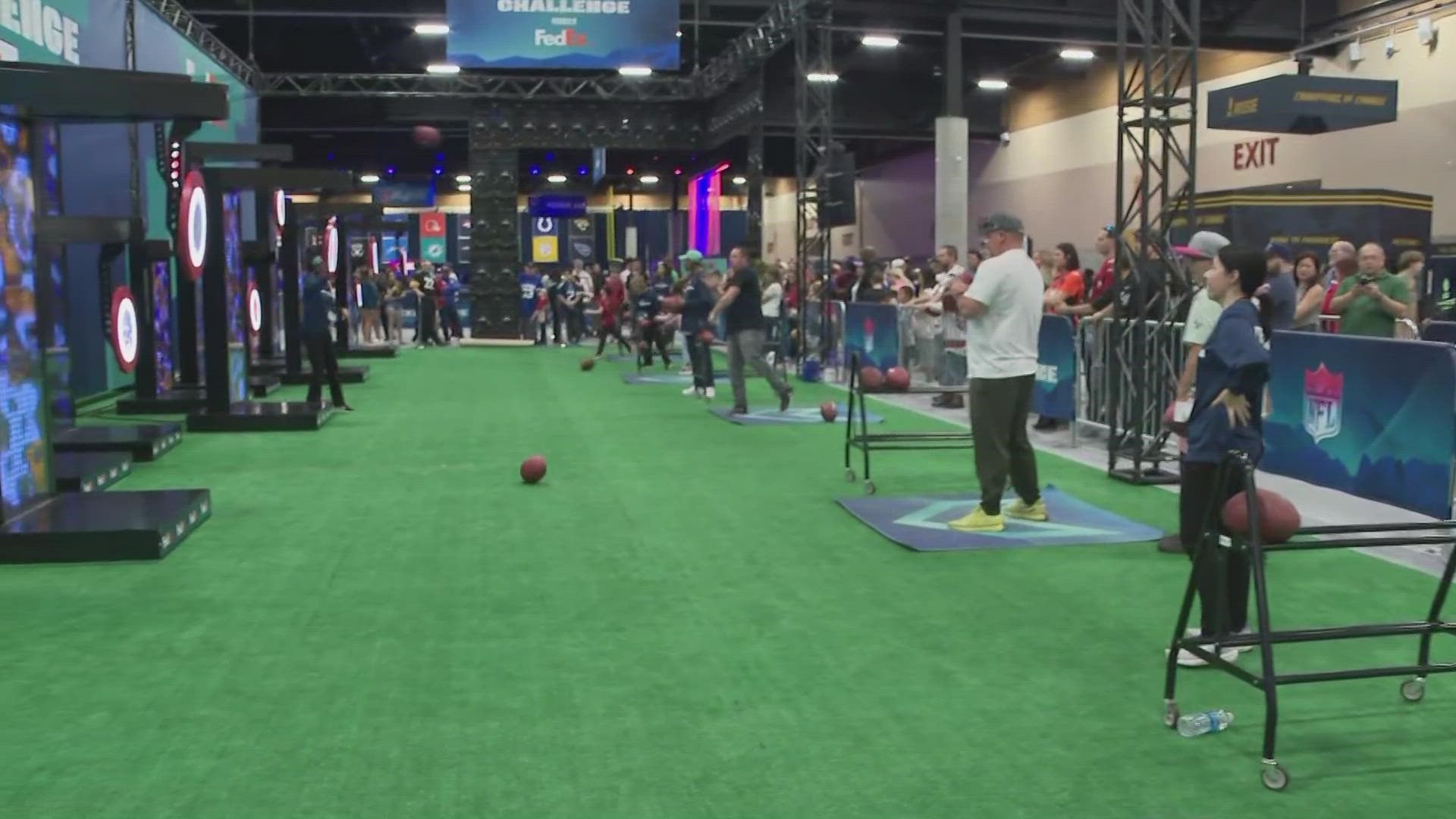 The Super Bowl Experience is underway at the Phoenix Convention Center.