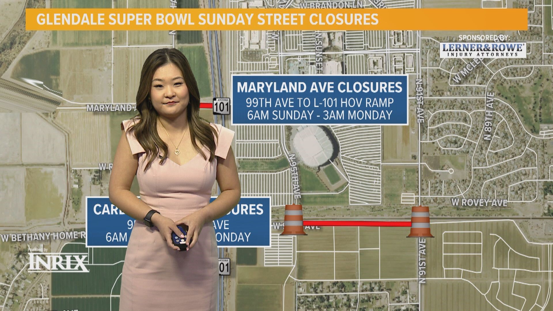 Stella Sun gives us a breakdown of what you can expect on Valley roads during Super Bowl weekend.