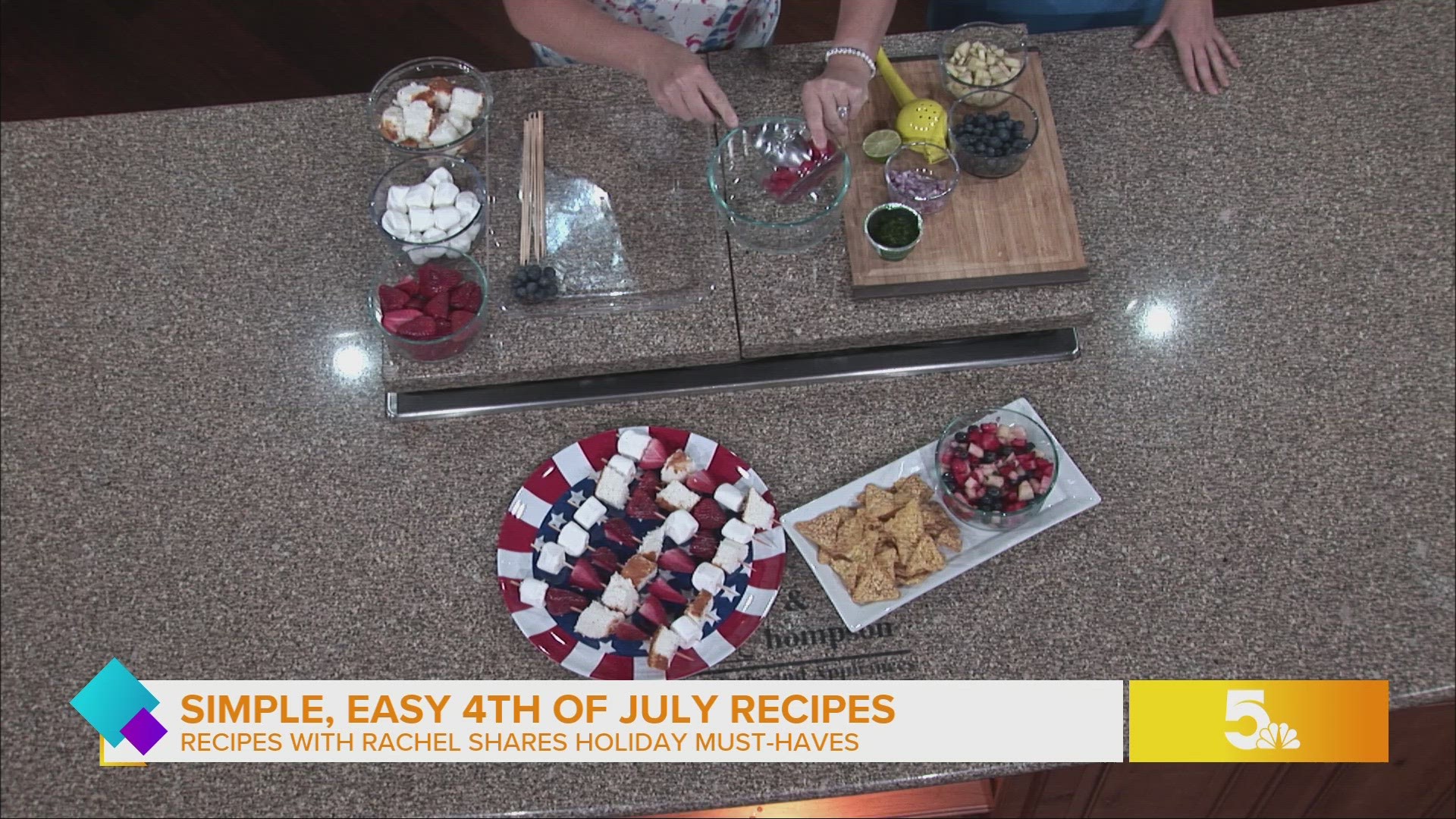 Rachel Tritsch joined Mary in the Show Me kitchen to share a simple strawberry shortcake kabobs and fruit dip dish.