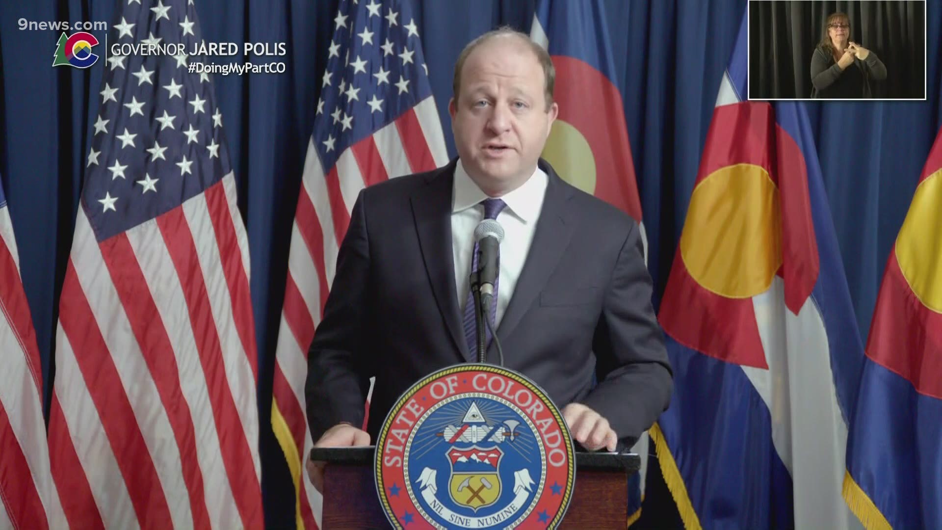 The governor said in an update Friday that Colorado residents need to keep themselves and their family safe over the Thanksgiving holiday.