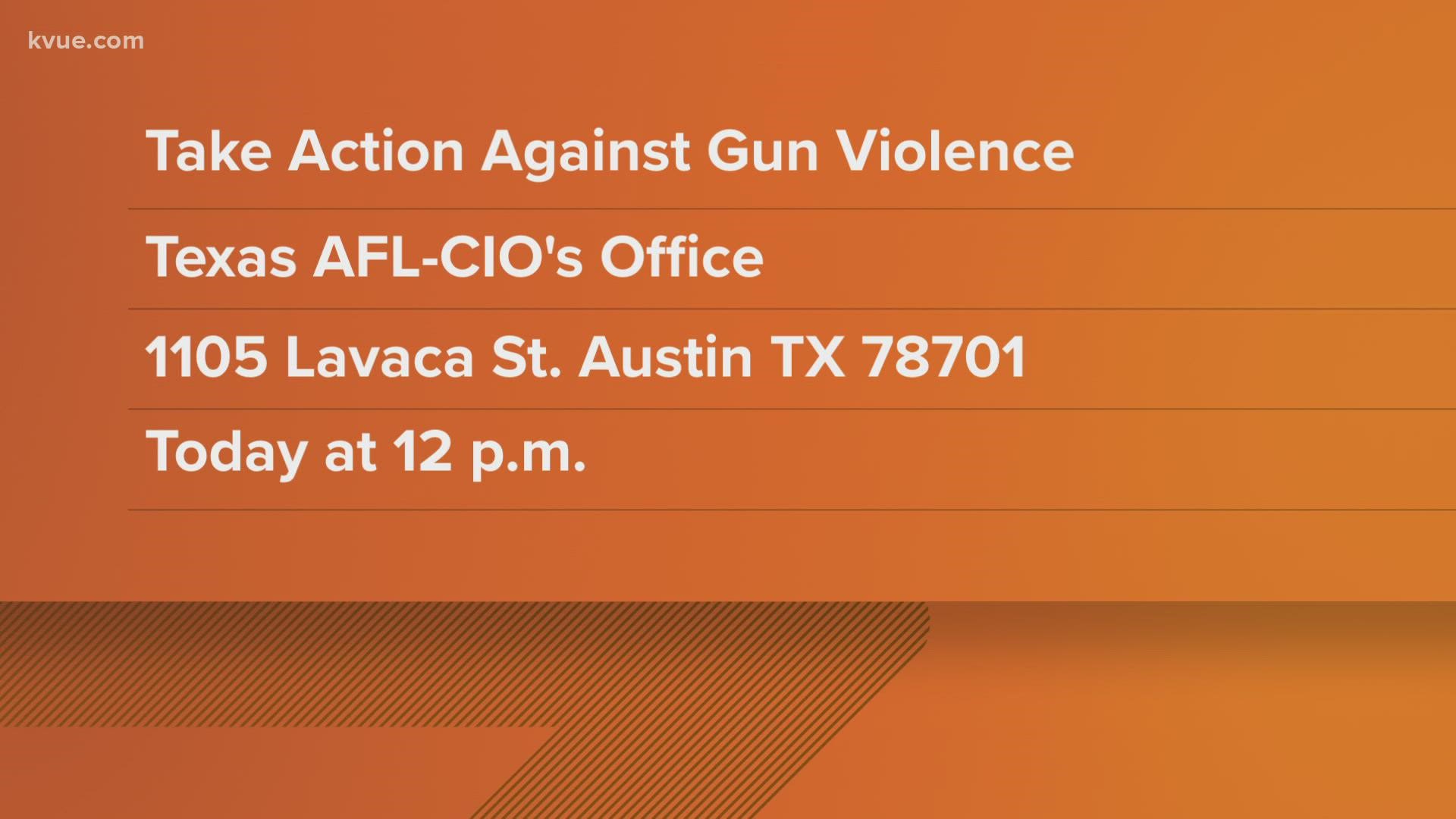 Austinites will join other parts of the country to rally for gun reform outside senators' office on Tuesday.