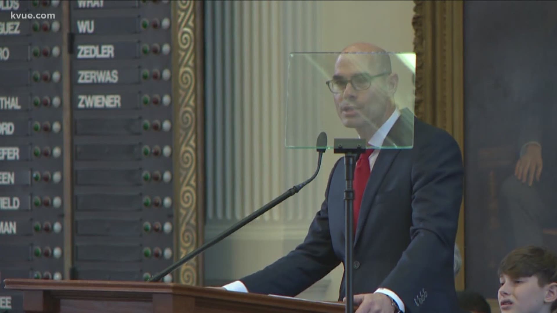 Republican Dennis Bonnen will lead the House this session. He represents Angleton which is outside of Houston.