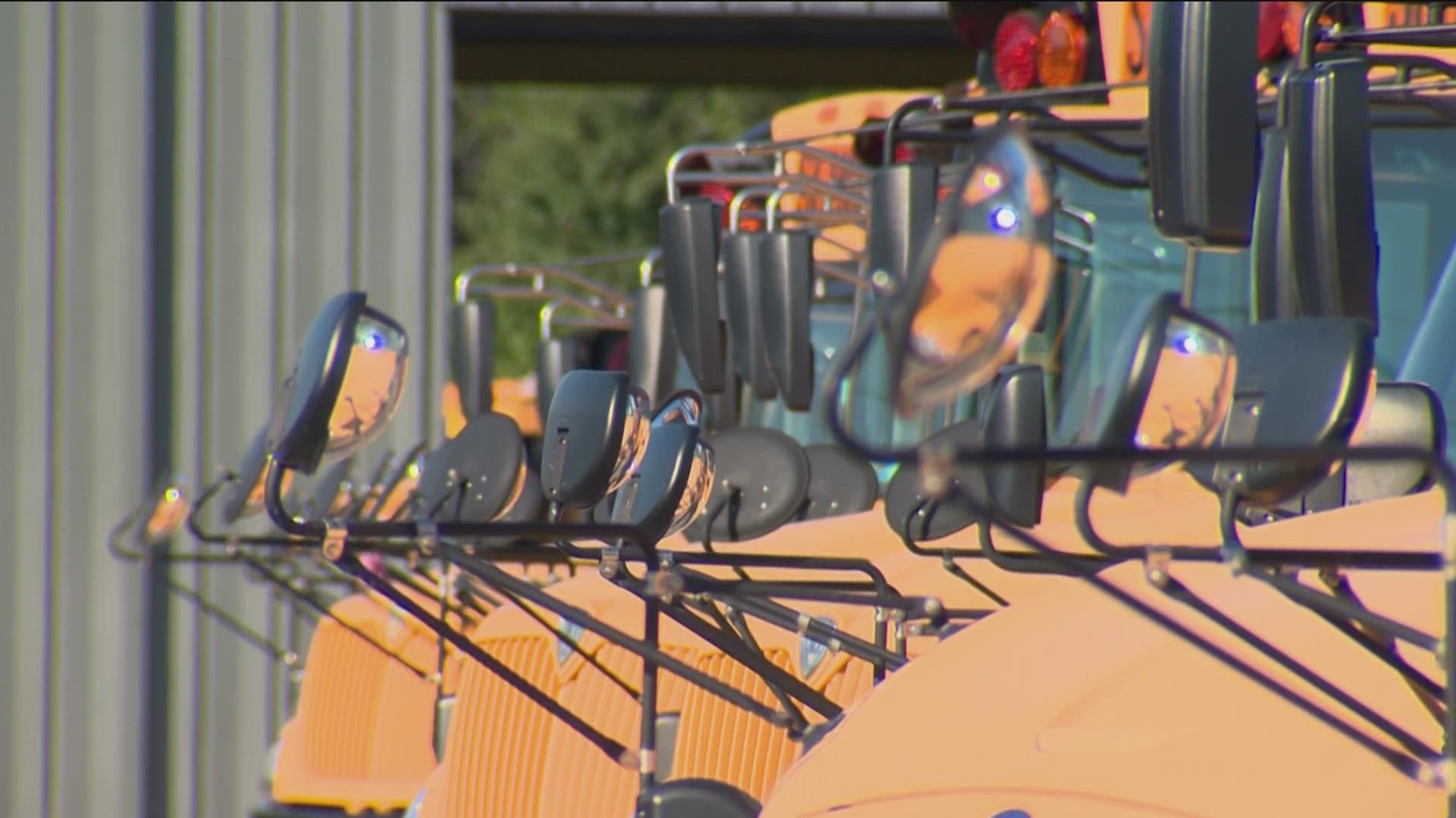 The school district is looking to replace 173 buses that don't have AC.