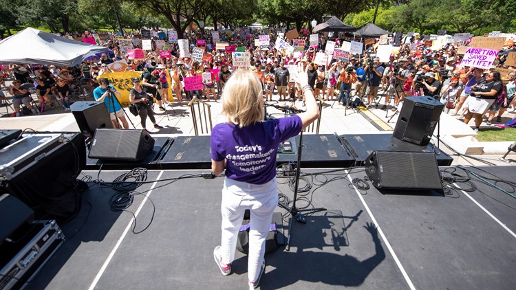 Abortion rights advocates rally at Texas Capitol Saturday