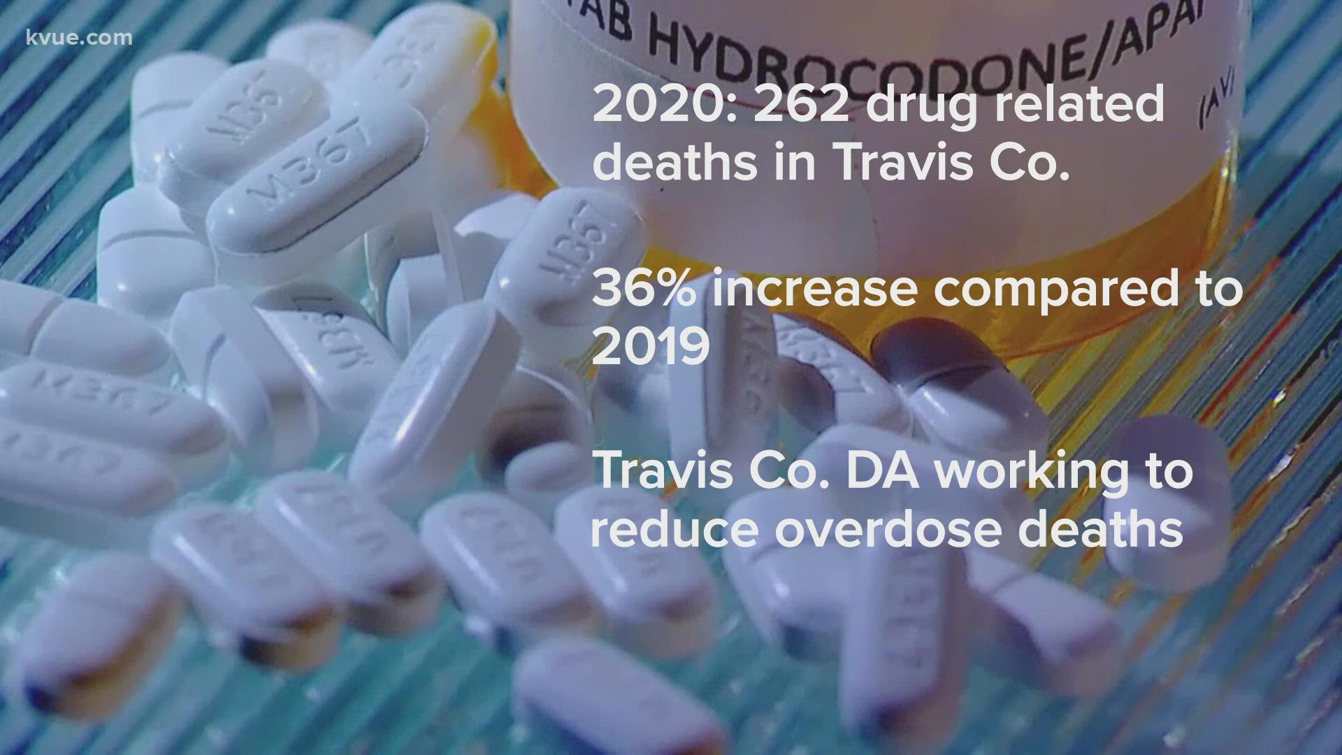 The Travis County District ATtorney's Office is partnering with local groups to support addiction recovery services.