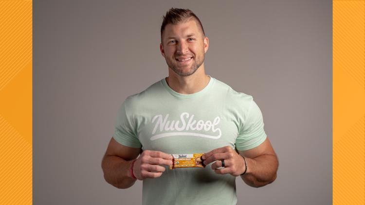 Football star Tim Tebow named chief mission officer of Austin-based snack bar company