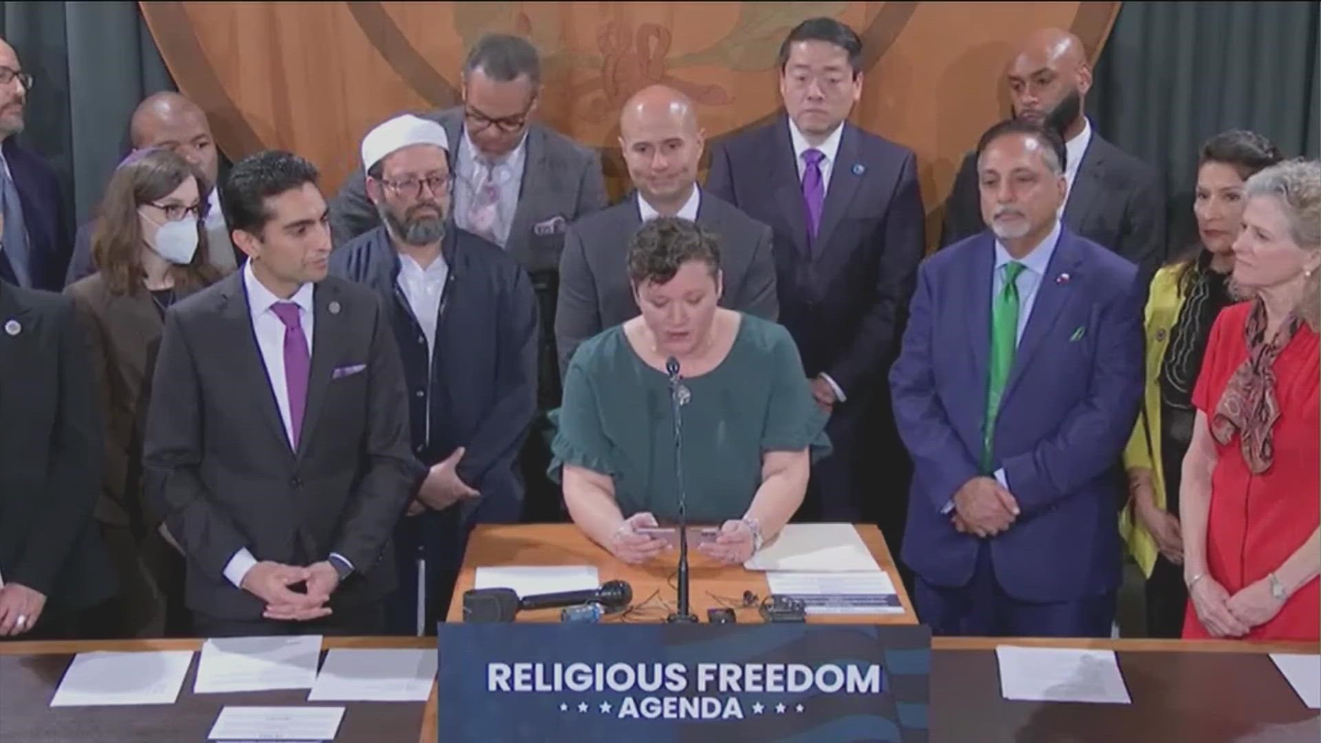 A group of bipartisan lawmakers of different faiths have something in common. They're supporting what they're calling the "Religious Freedom Agenda."