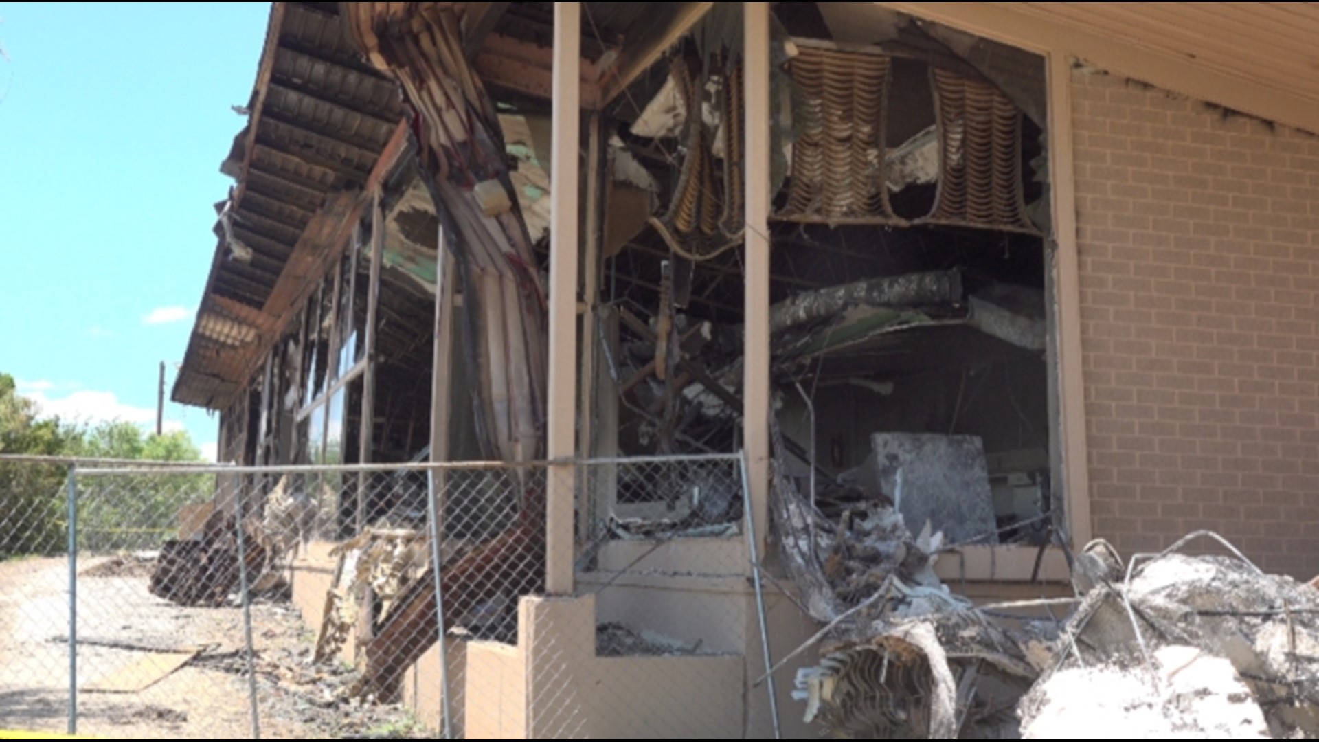 The incident occurred on July 1 at 4:45 a.m. and the building was a total loss.