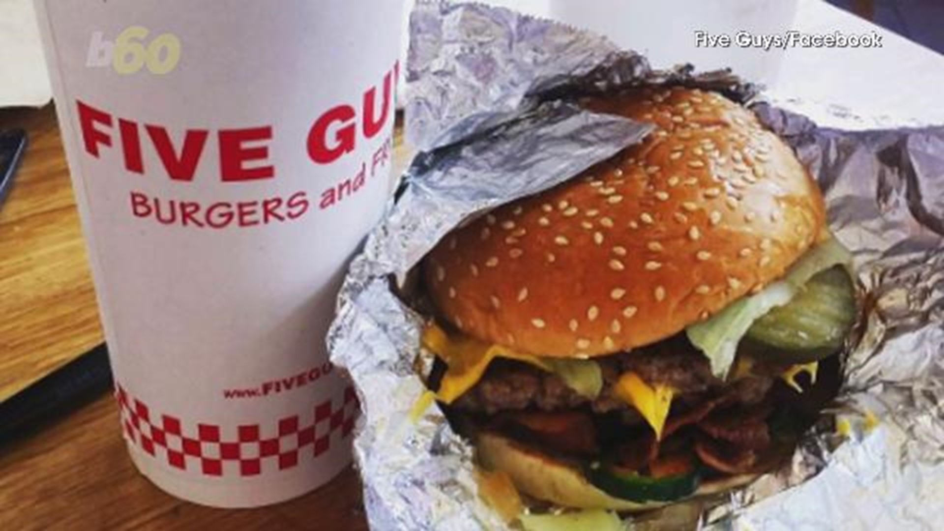 In a battle of the burger chains, America's favorite doesn't come from a place with golden arches, and a king isn't behind their grill. Five Guys took the top spot. Sean Dowling (@seandowlingtv) has more.