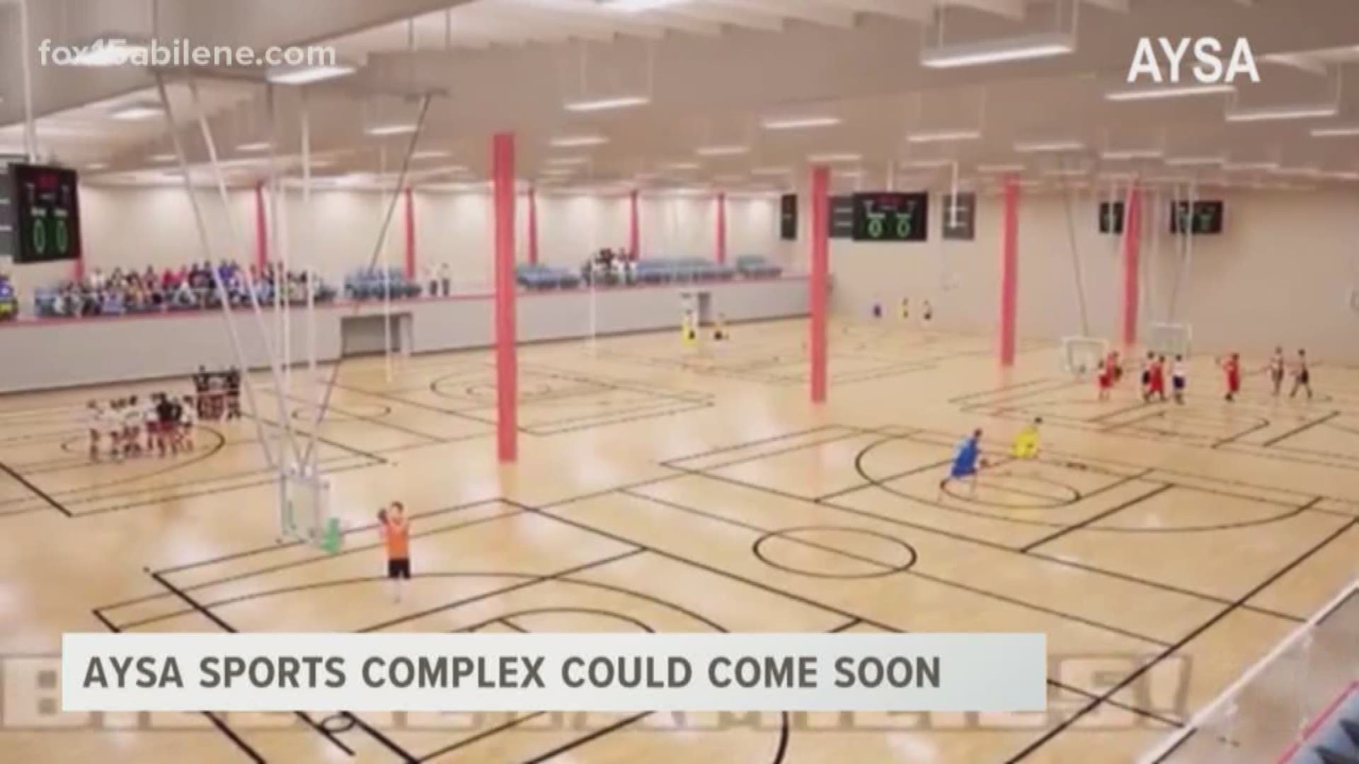 A youth sports center may soon begin construction in Abilene. 