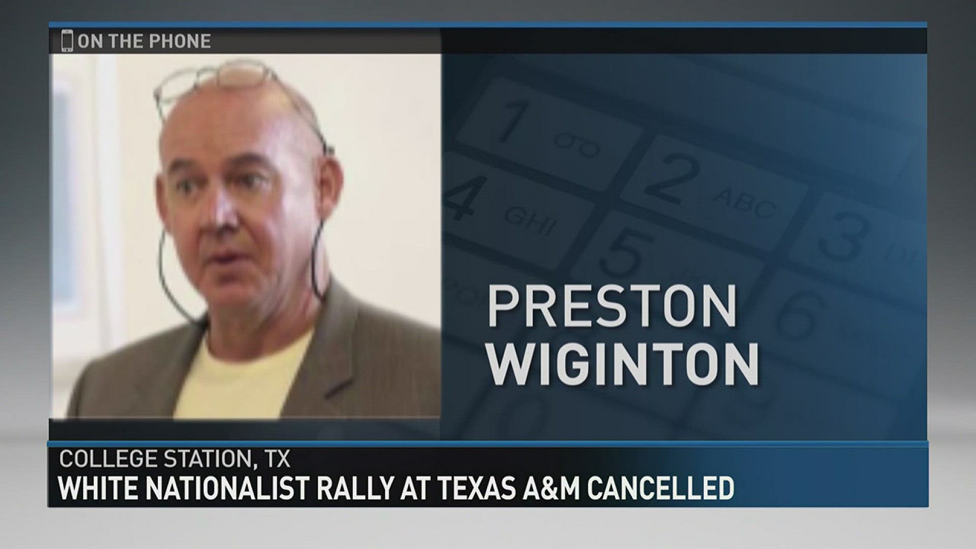 Preston Wiginton organized a white nationalist rally at Texas A&M University only to be deemed unsafe by the school. Wiginton comments on the conflict of freedom of speech.
