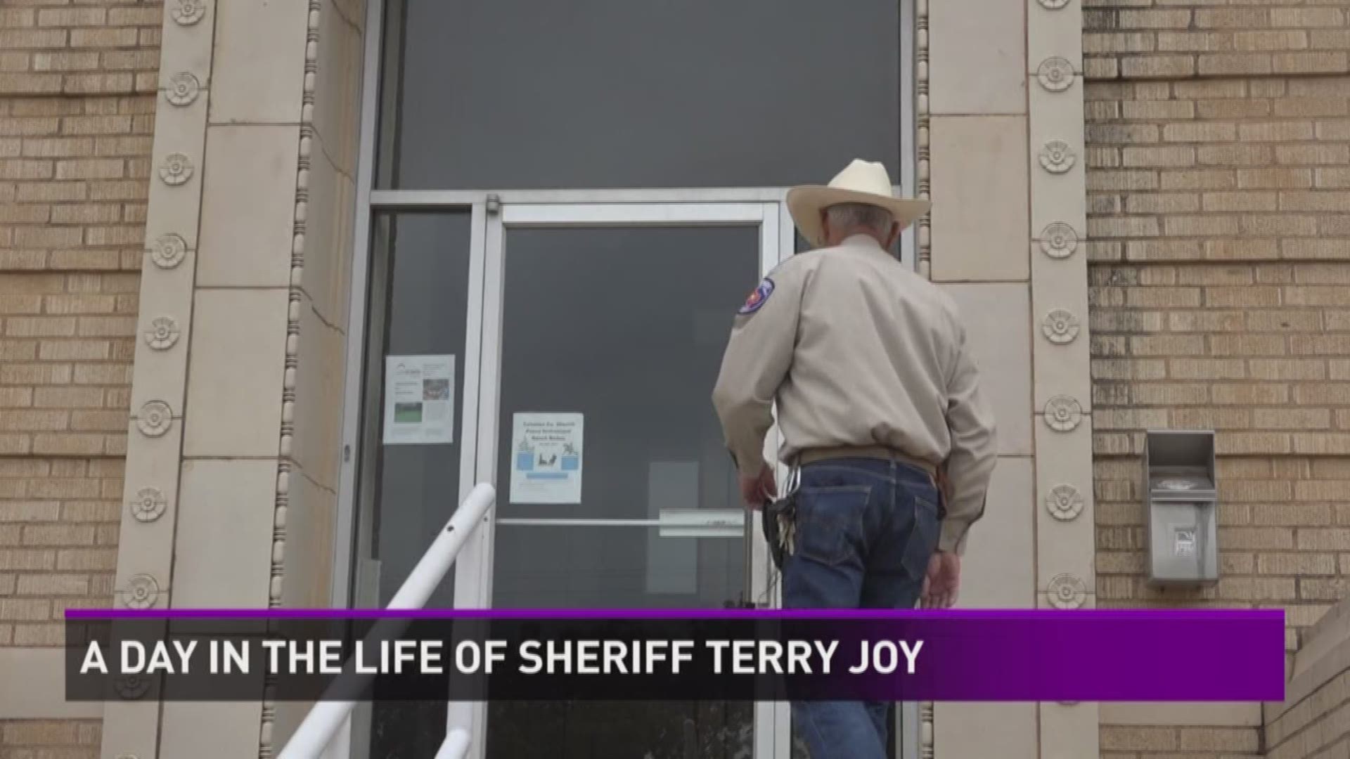 Lauren Wolfe spent the day shadowing a small town sheriff with a big job.