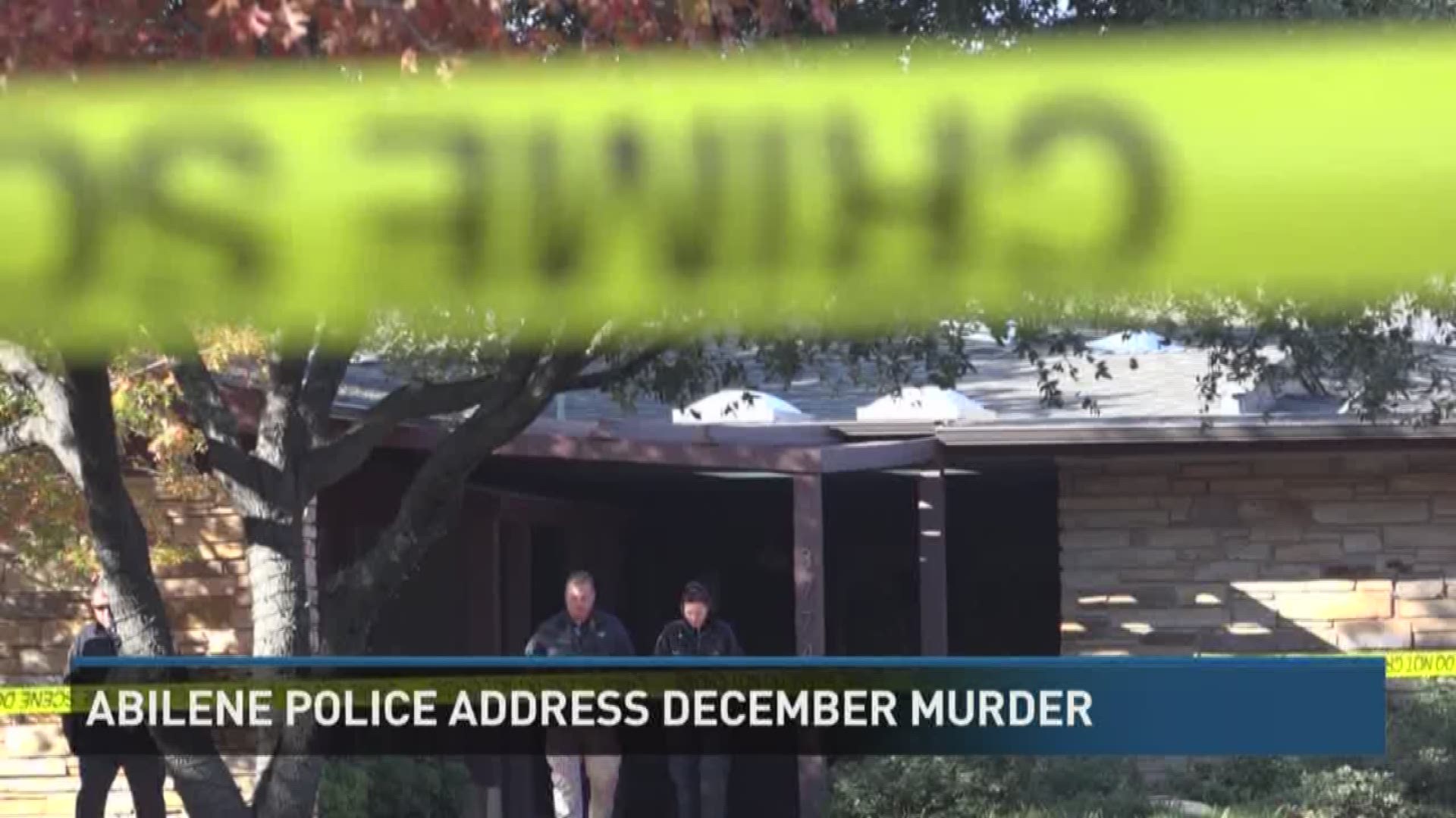 Abilene Police address murder investigation.