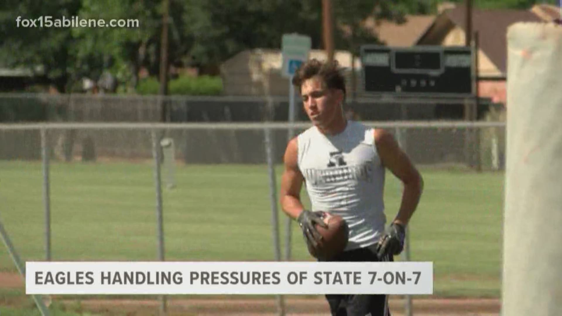 While it doesn't exactly compare to Friday nights during the regular season, State 7-on-7 football still comes with added pressure. Abilene High is hoping to adopt the correct mindset heading to College Station.