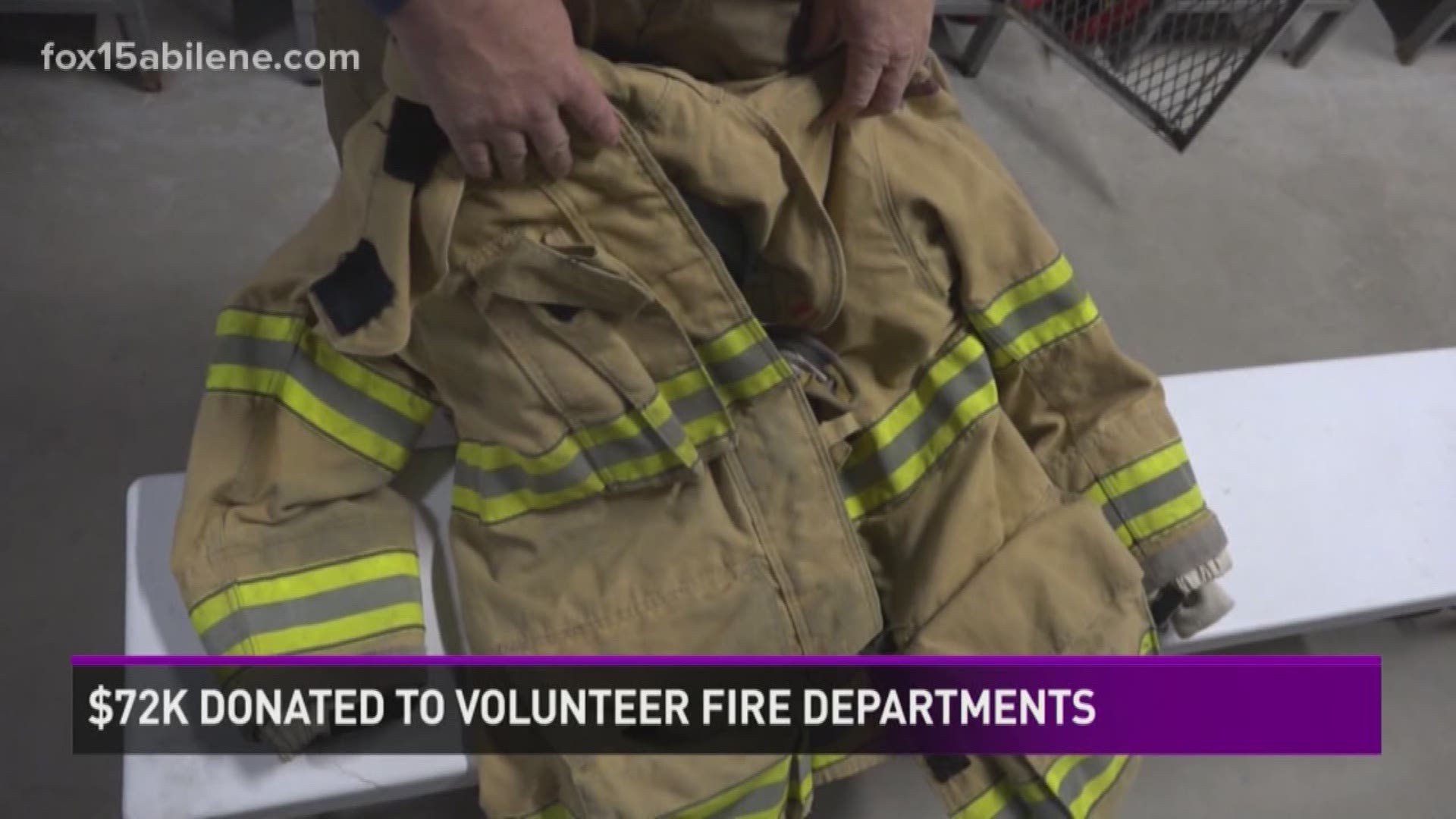 Taylor Electric Cooperative is giving a donation to area volunteer fire department.