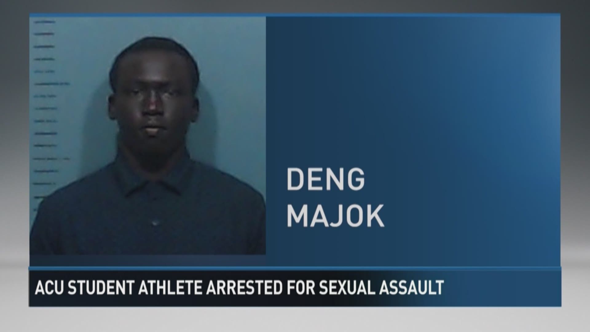 ACU student Deng Lual Majok was arrested on the charge of sexual assault on Monday.