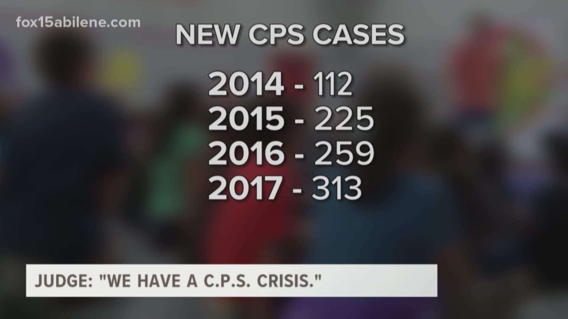 "We have a C.P.S. crisis in Taylor County."