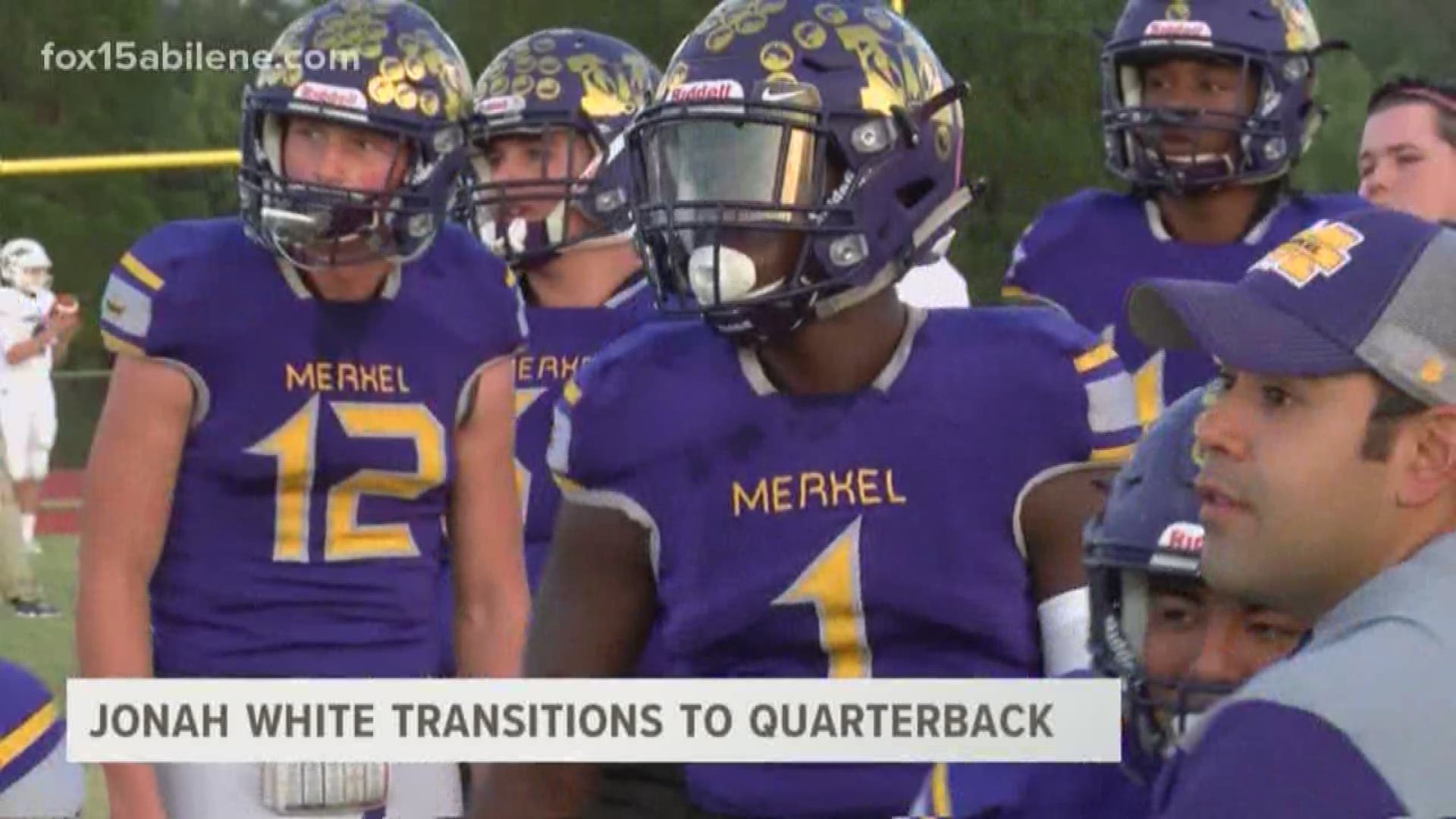 After years tearing apart defenses out wide, Merkel athlete Jonah White is switching to taking snaps at quarterback in his senior season. Our Mitchel Summers caught up with White to see how he's handling the transition.