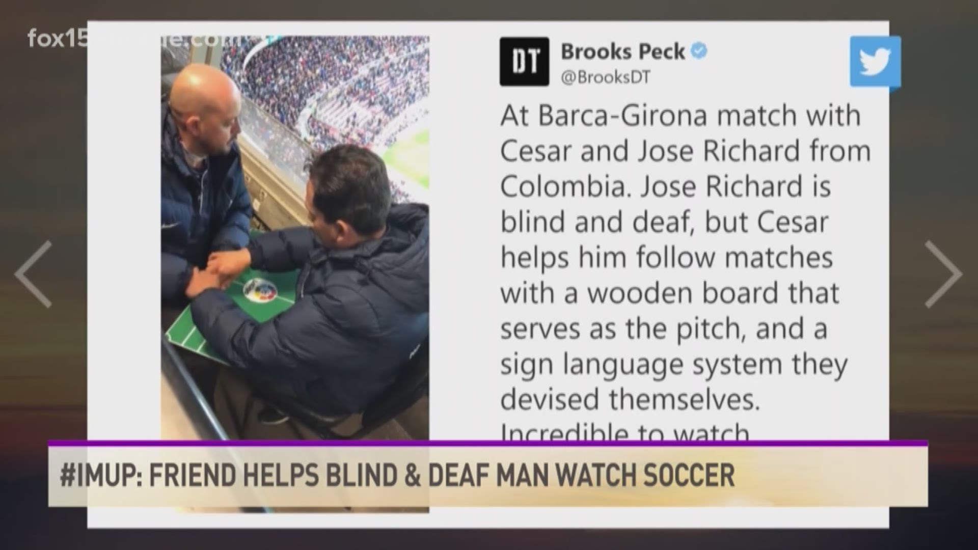 Trending all over Twitter the two create sign language system to communicate about soccer.