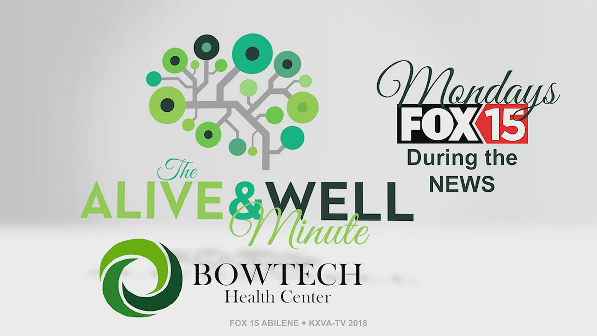 The Bowtech Health Center and KXVA FOX15 bring you Alive & Well every Monday during the KXVA FOX15 newscasts. For any questions you have regarding natural and holistic approaches to improved health, call the Bowtech Health Center at 325-676-9227.
