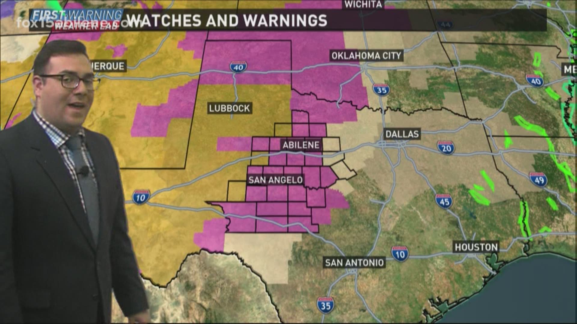 Red Flag Warning extended for much of the Big Country through Friday night. 