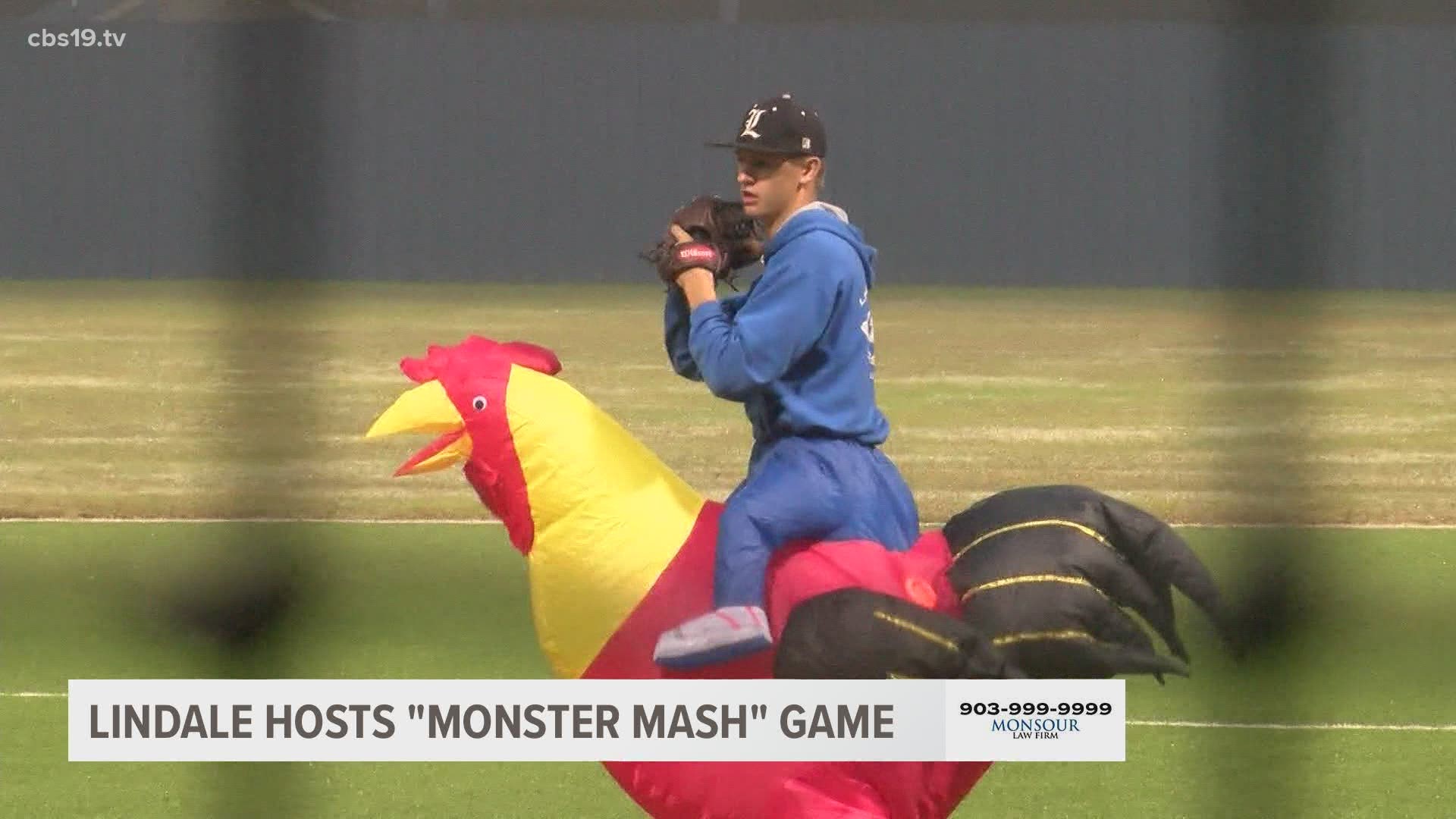 Lindale High School's third annual Monster Mash intra-squad baseball game took place Tuesday night and the costumes were outstanding.