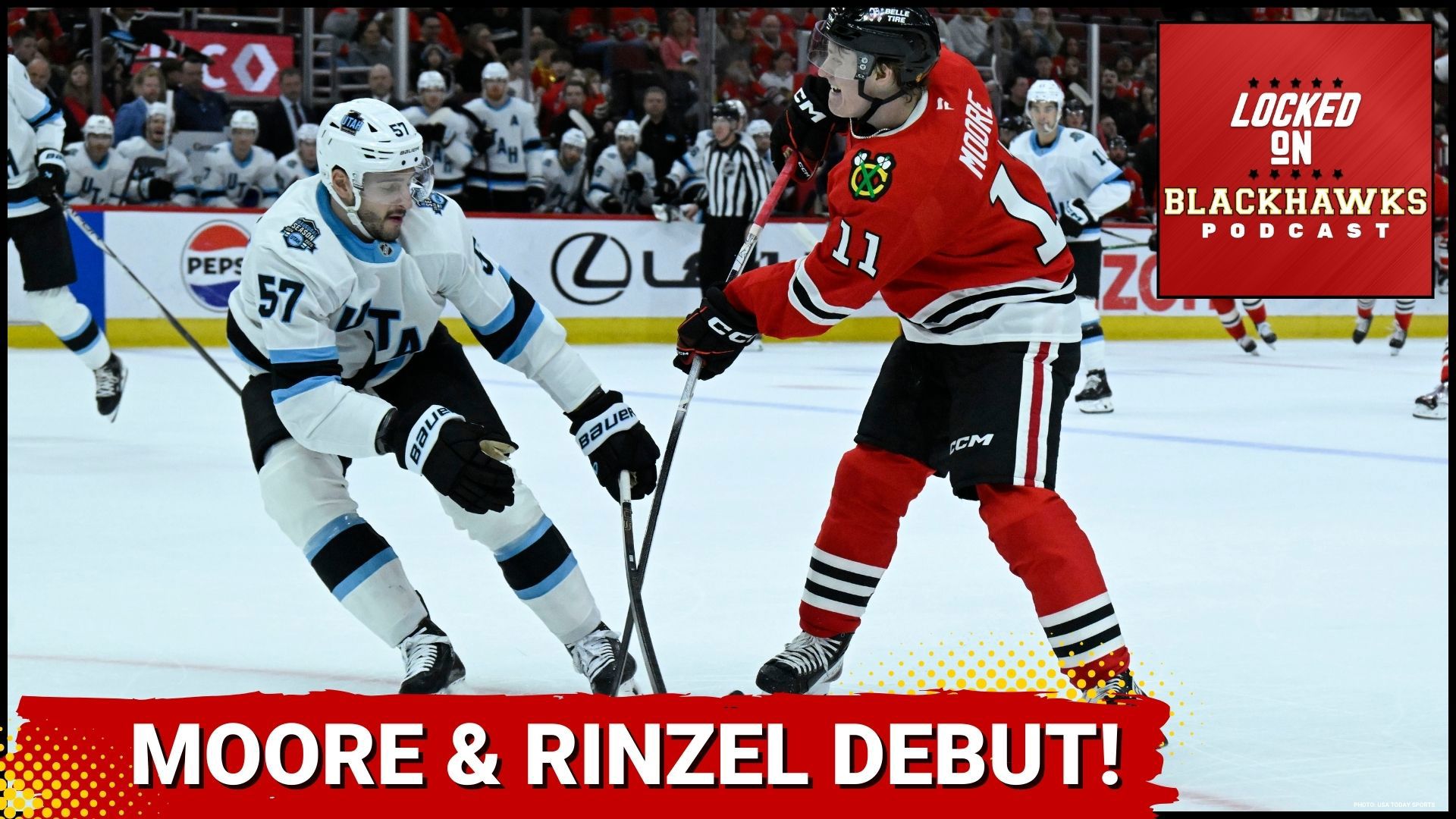 The Chicago Blackhawks lost 5-2 to the Utah Hockey Club on Sunday, as top-end prospects Sam Rinzel & Oliver Moore made their NHL debuts at the United Center!