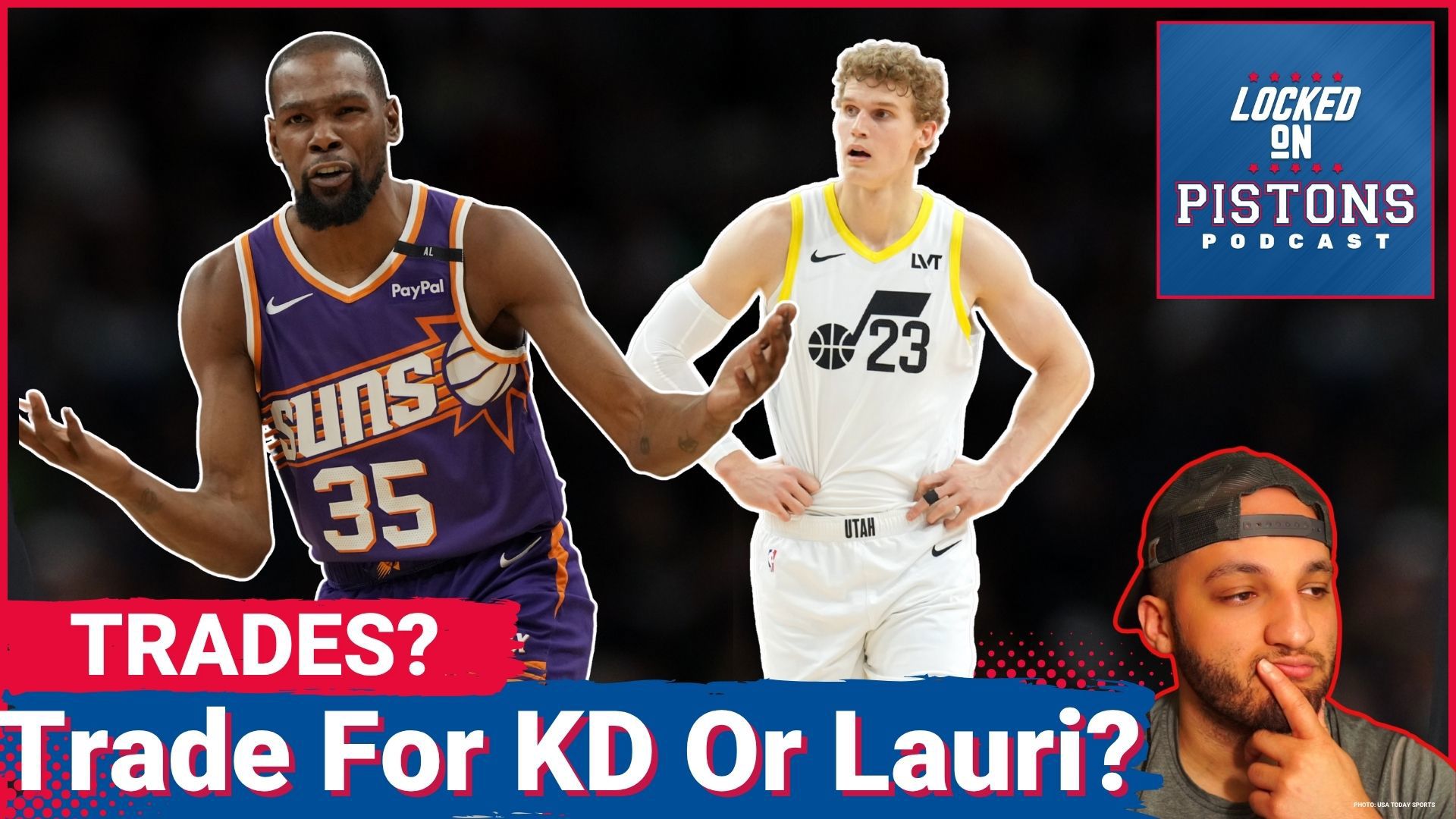 Trade winds swirl around the Detroit Pistons as Kevin Durant and Laurie Markkanen emerge as potential targets.