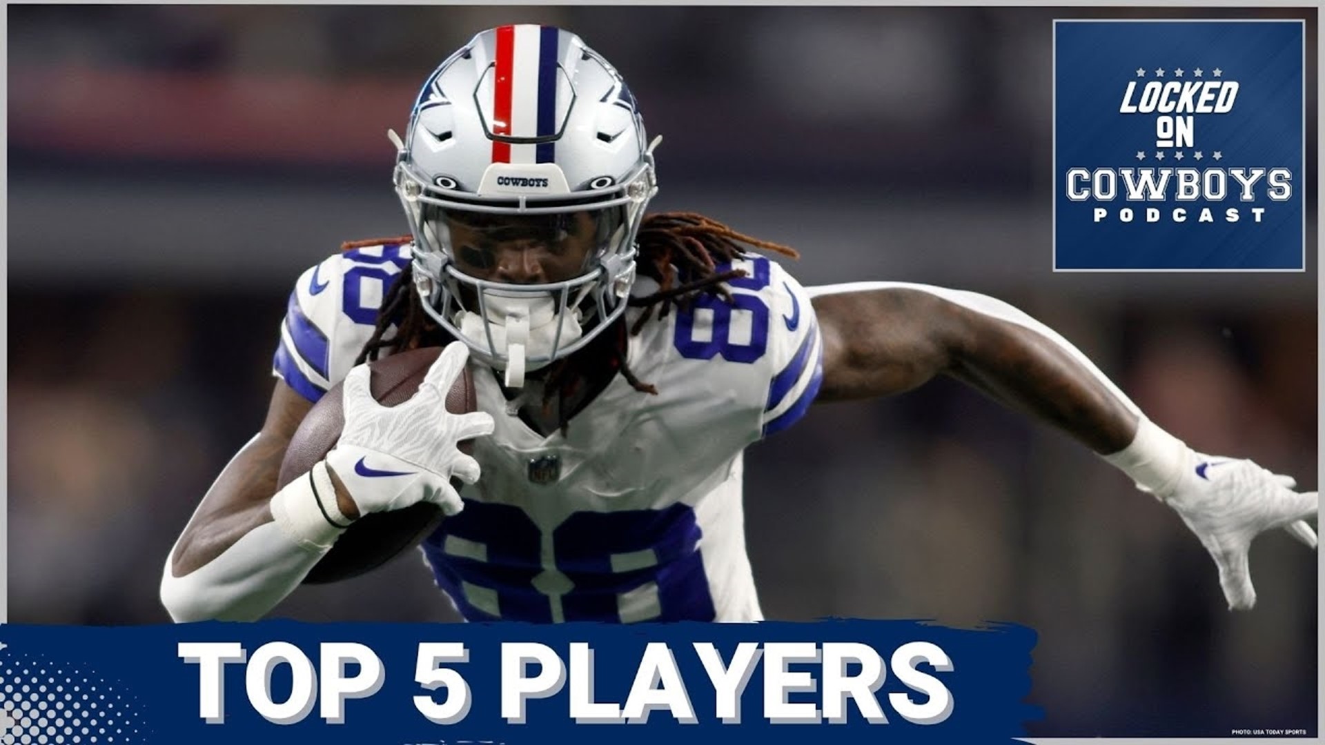 Marcus Mosher and Landon McCool rank the top five players for the Dallas Cowboys ahead of the 2023 NFL season. Does Dak Prescott make the list?
