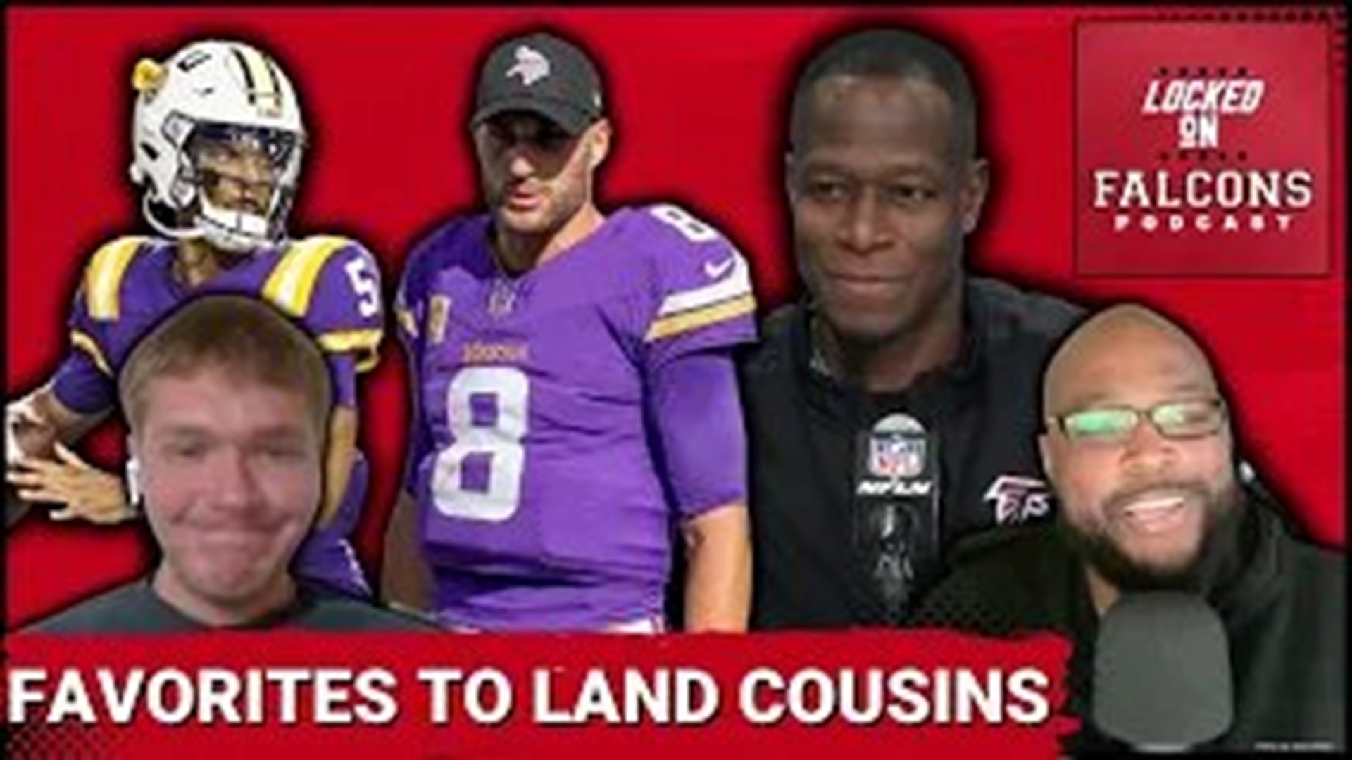 The Atlanta Falcons search for a new quarterback could come to an end next week at the start of free agency if they can land Minnesota Vikings QB Kirk Cousins.