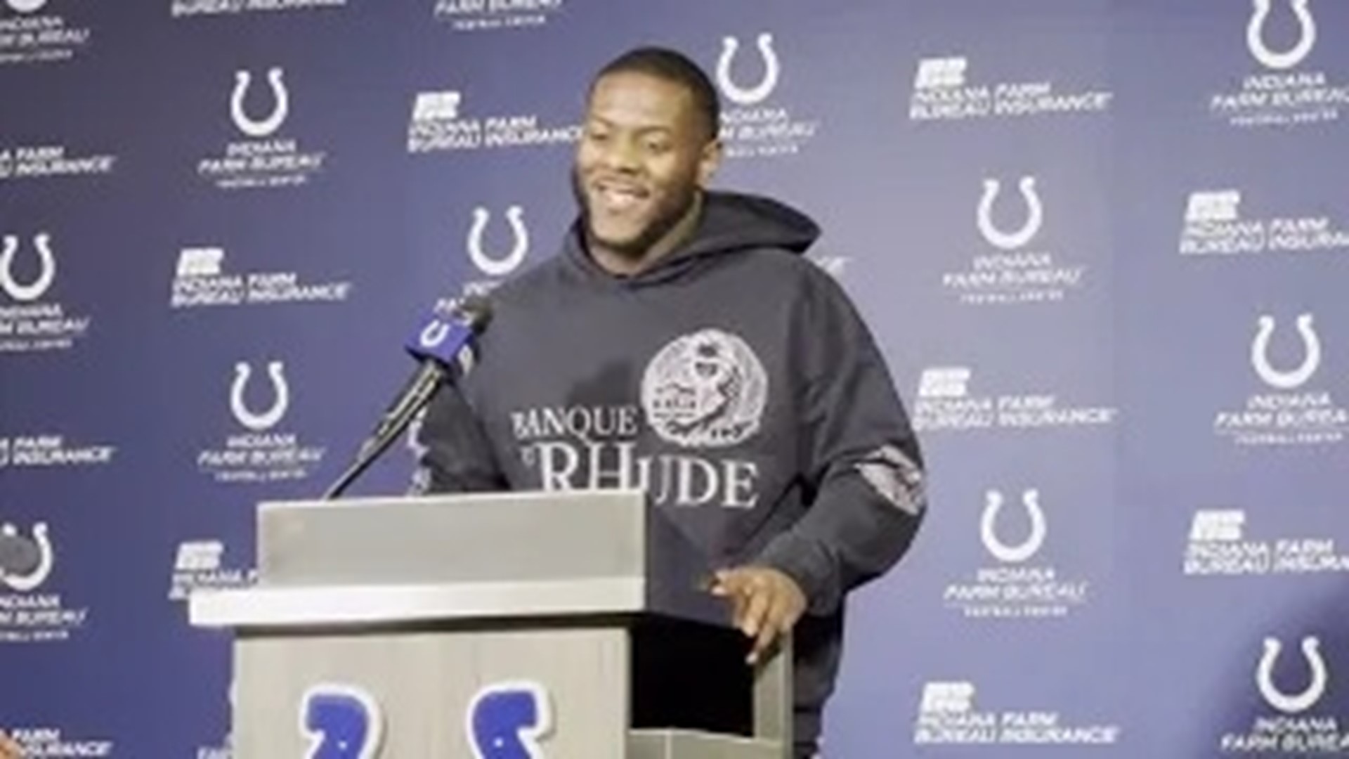 Indianapolis Colts linebacker Zaire Franklin spoke to the media after the team's season ended and reflected on a challenging season.