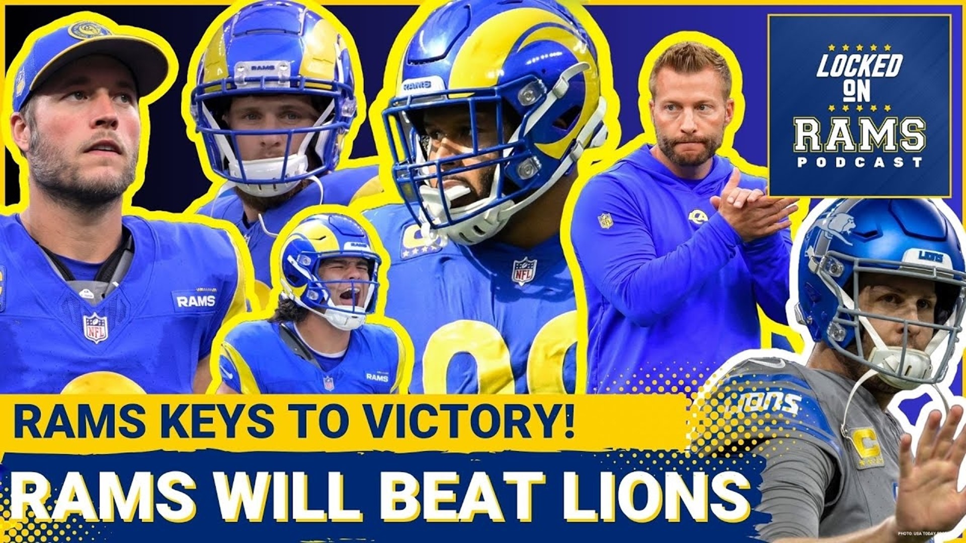 The Los Angeles Rams and Detroit Lions face off in the most anticipated matchup of the NFL's Super Wildcard Weekend.