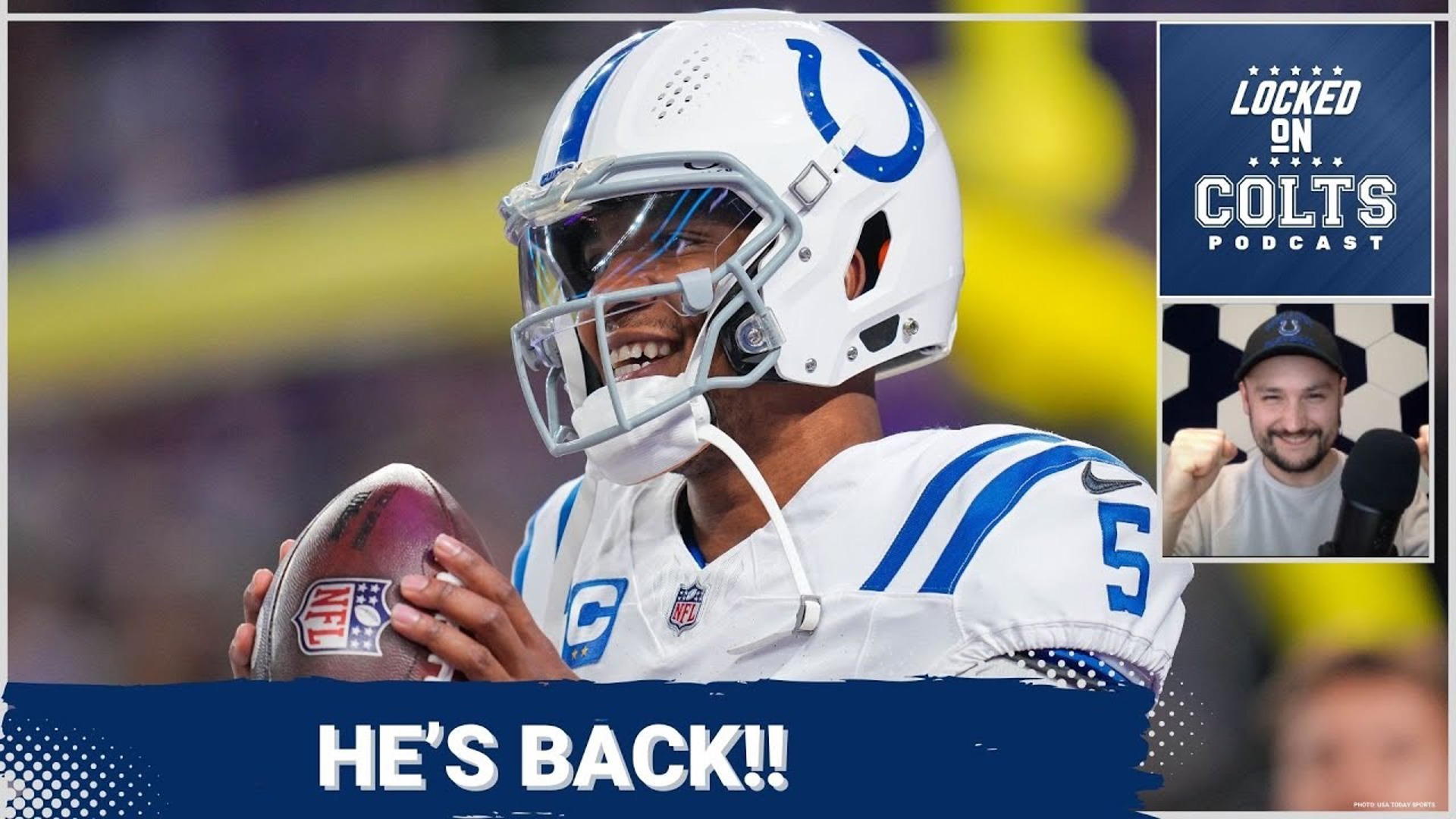 Indianapolis Colts' quarterback Anthony Richardson is officially back as the starter.