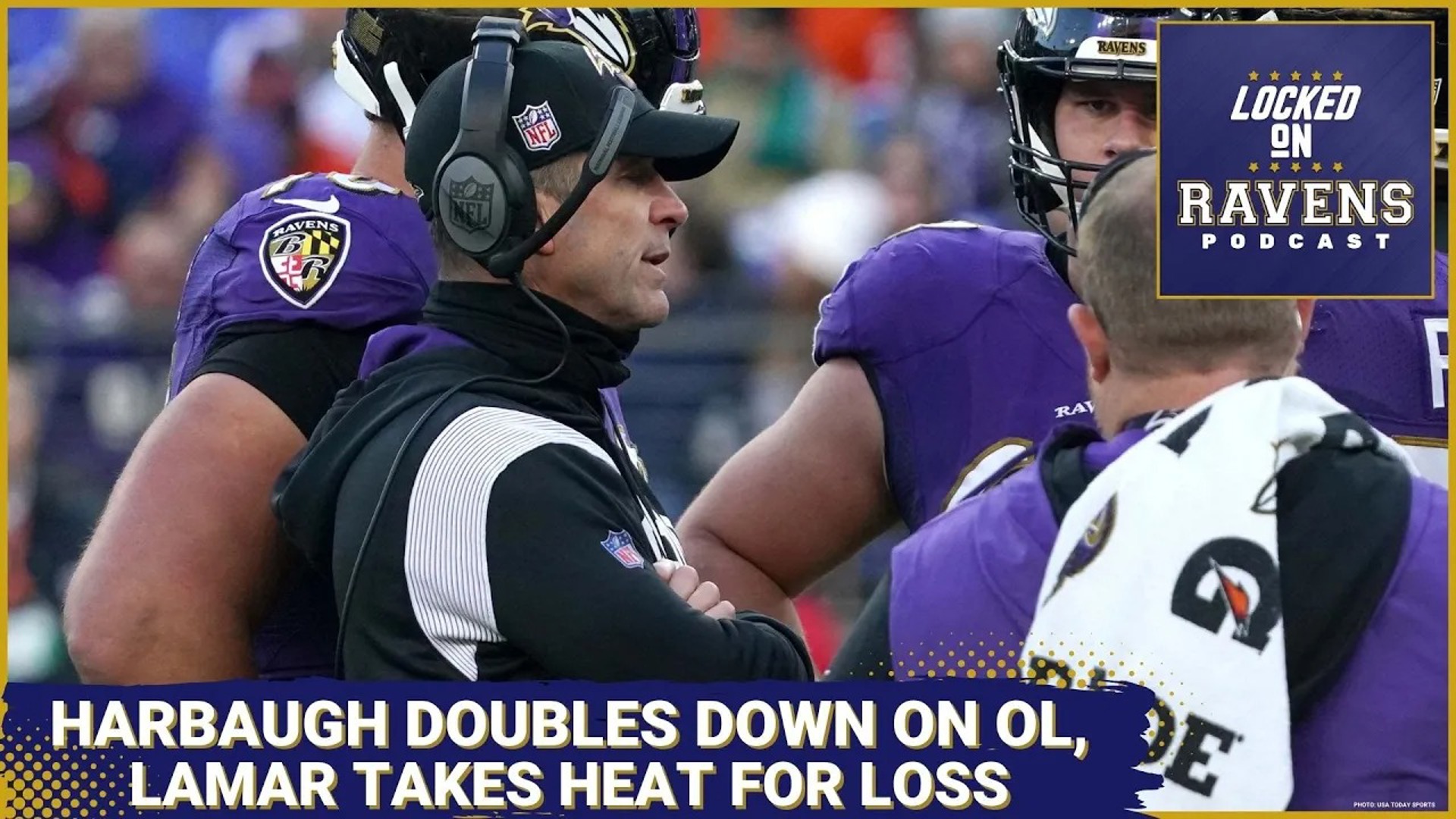 We look at John Harbaugh doubling down on his offensive line decisions with Qadry Ismail.