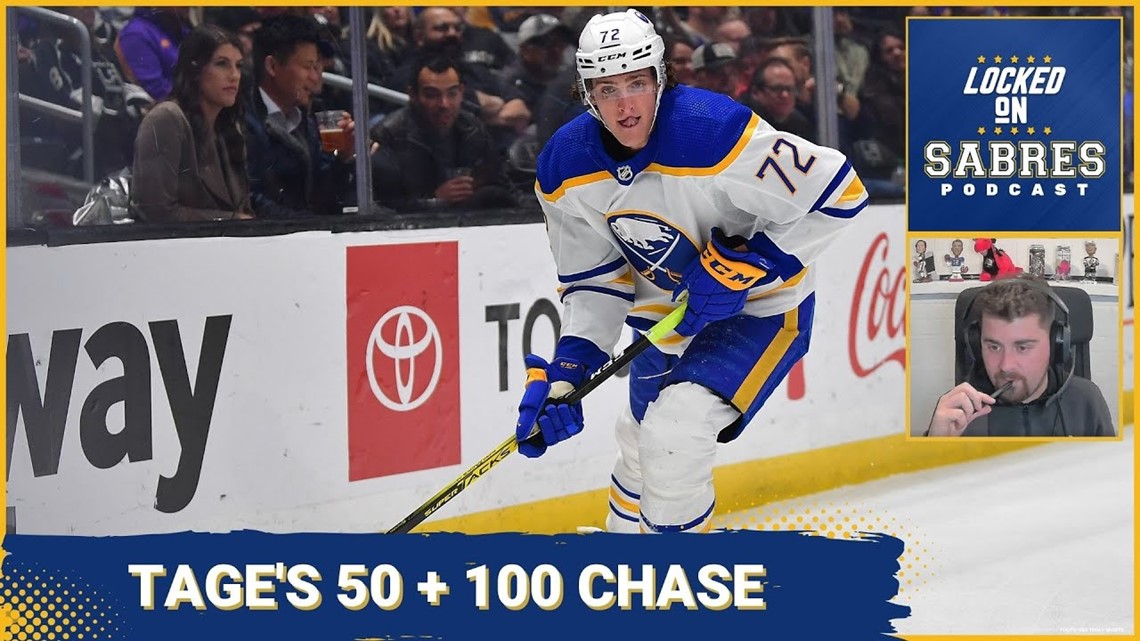 Tage Thompson's 50 and 100 chase