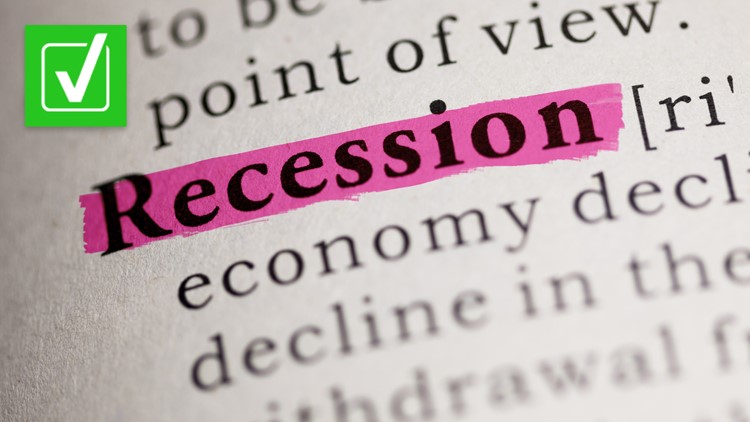 Yes, there is an official definition of a recession