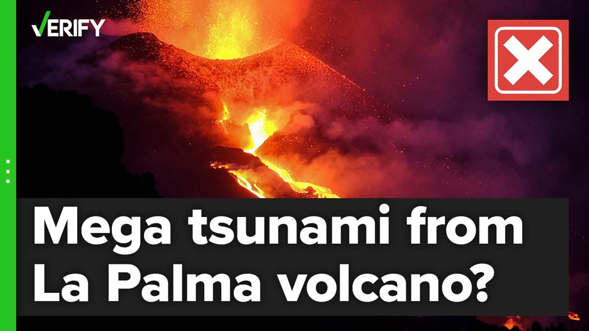 The volcano on La Palma in the Canary Islands will not cause a ‘mega tsunami’ as conspiracy theorists suggest